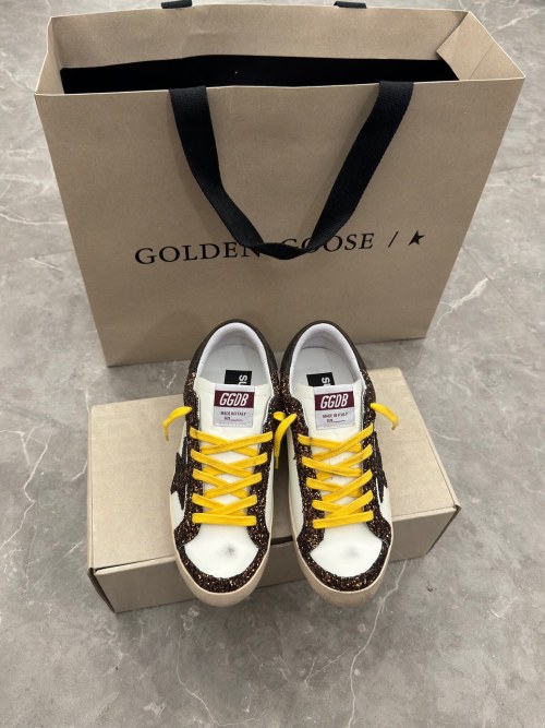Golden Goose Superstar Glitter Low Top Sneakers - Iconic Distressed Style 1 Golden Goose Superstar Glitter Low Top Sneakers - Iconic Distressed Style