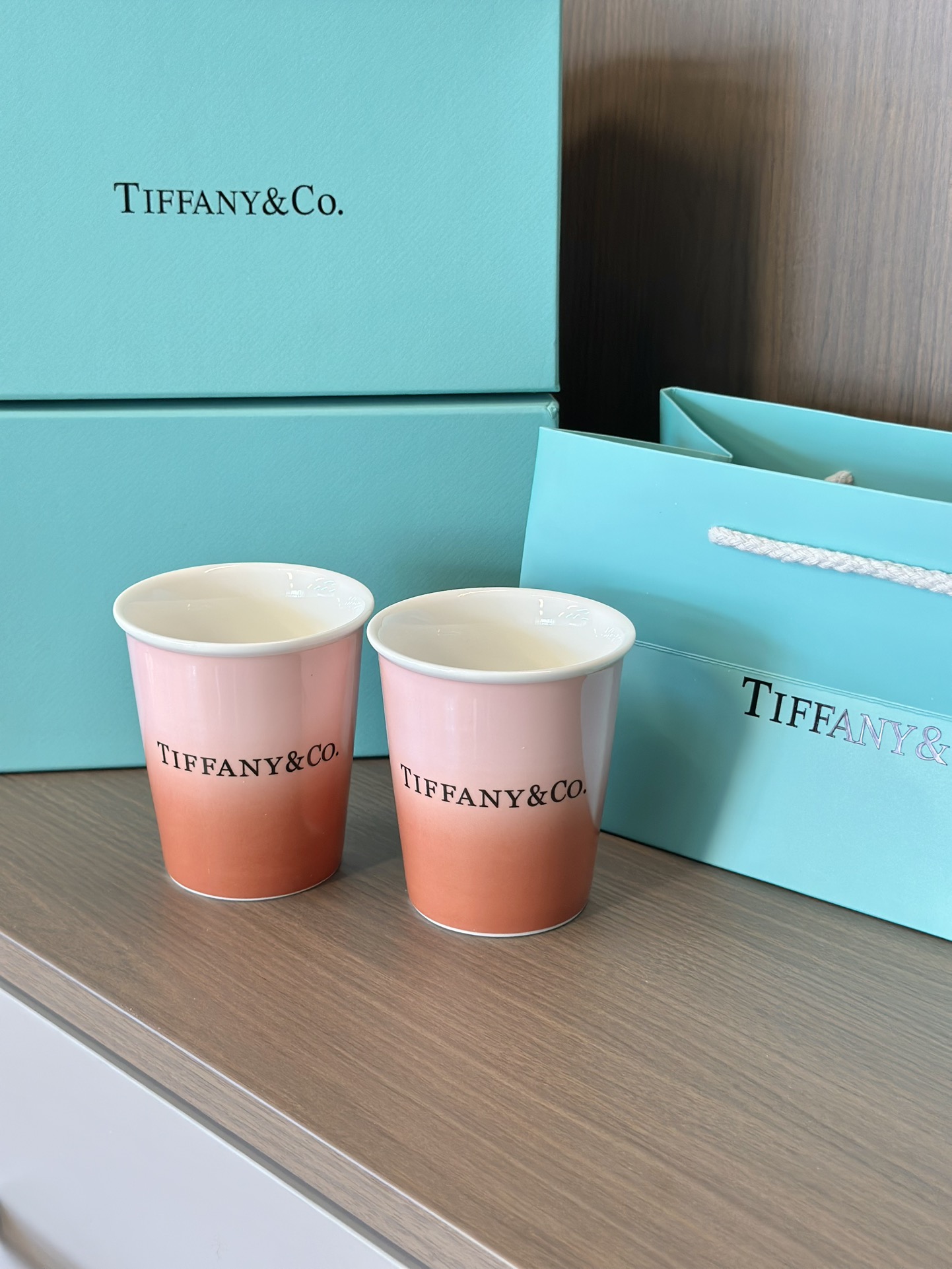 NO:809086,Warm yang pink gradient, tea set      cup19860909暖阳粉渐变,茶具,accessory