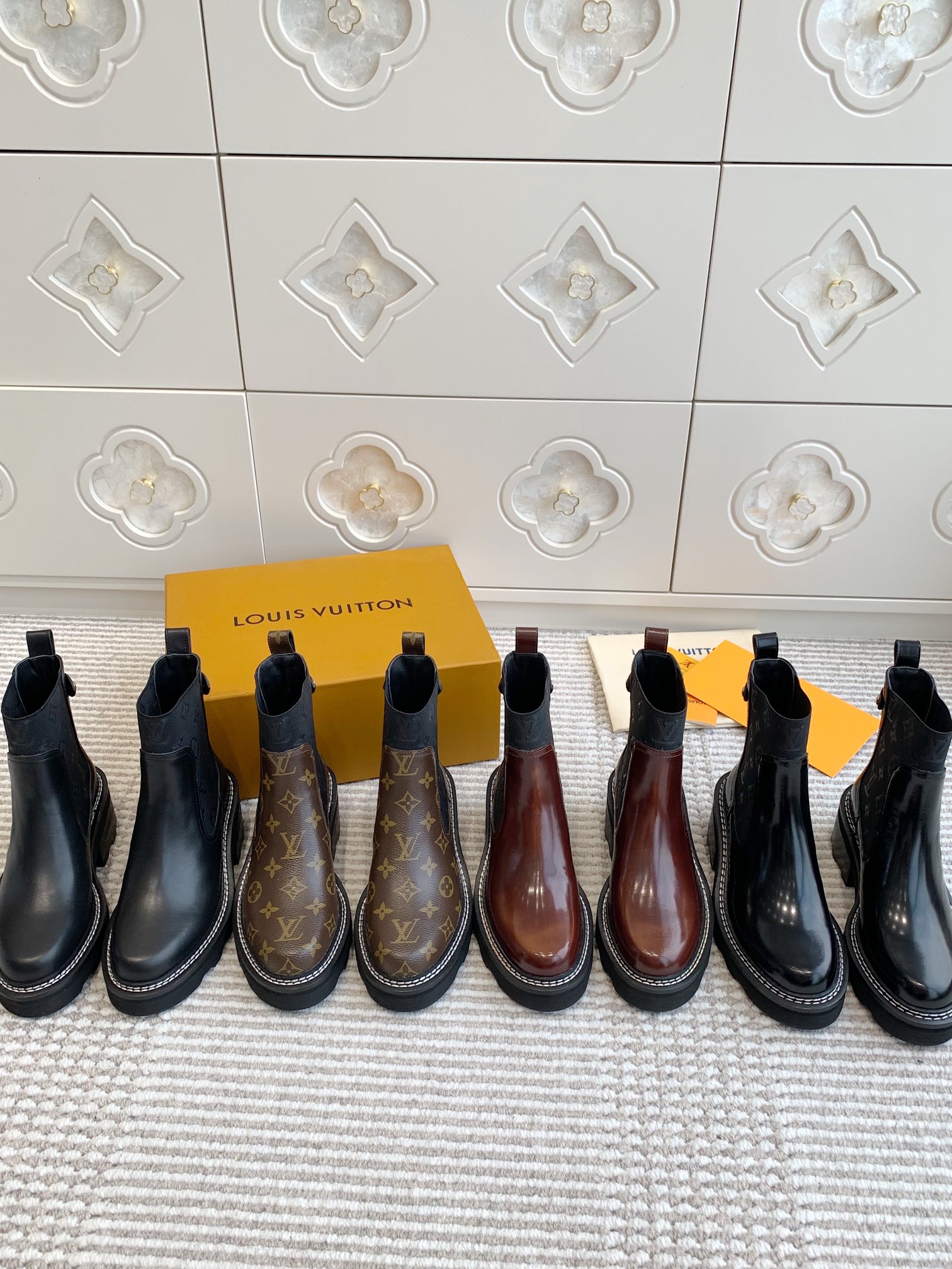 NO:645589,————LV·Thick-soled Chelsea boots 35-41,boots,louis vuitton,boots19860909————LV·厚底切尔西短靴 35-41,靴子,louis vuitton,boots,Women's Shoes