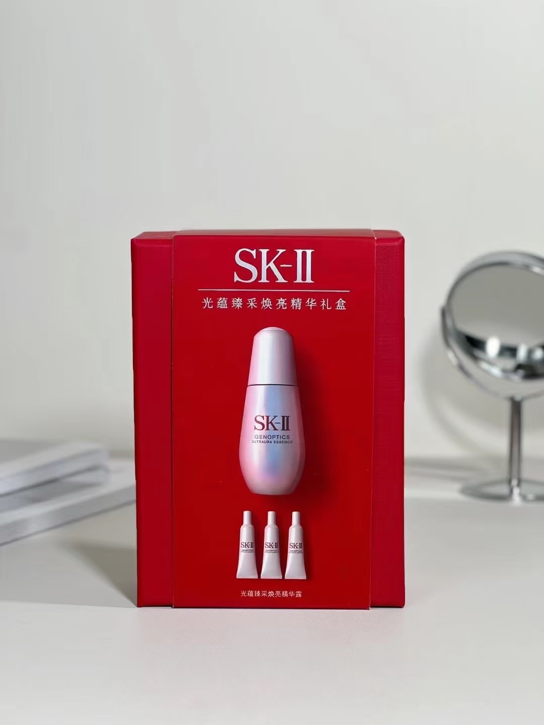 190. Nuevo SK小灯泡 esencia 1+3 set 🔜 versión Mingtong. ¡¡Alta calidad❗️🇯🇵 SK-II/SK2 esencia小灯泡 50ml+3*10ml【nueva versi…