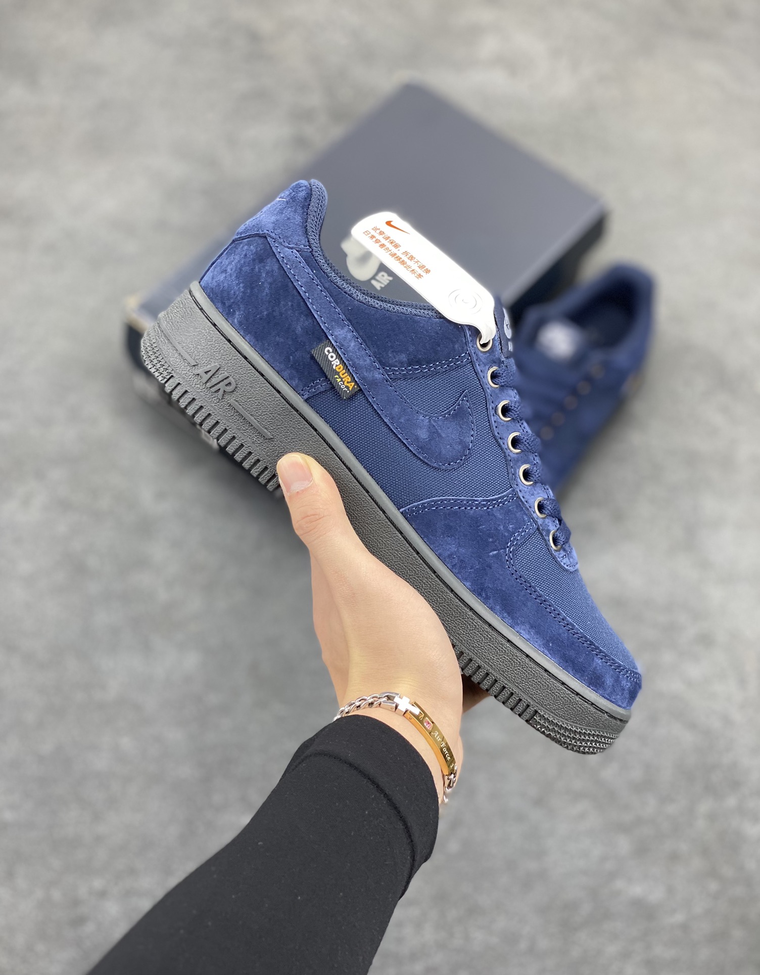 Nike Air Force 1 Low 07 黑蓝 原楦头原纸板 打造纯正低帮空军版型 专注外贸渠道 全掌内置蜂窝气垫 原盒配件 原厂中底钢印、拉帮完美 货号:HQ3822-400 尺码:36 36.5 37.5 38 38.5 39 40 40.5 41 42 42.5 43 44 44.5 45-选品中心