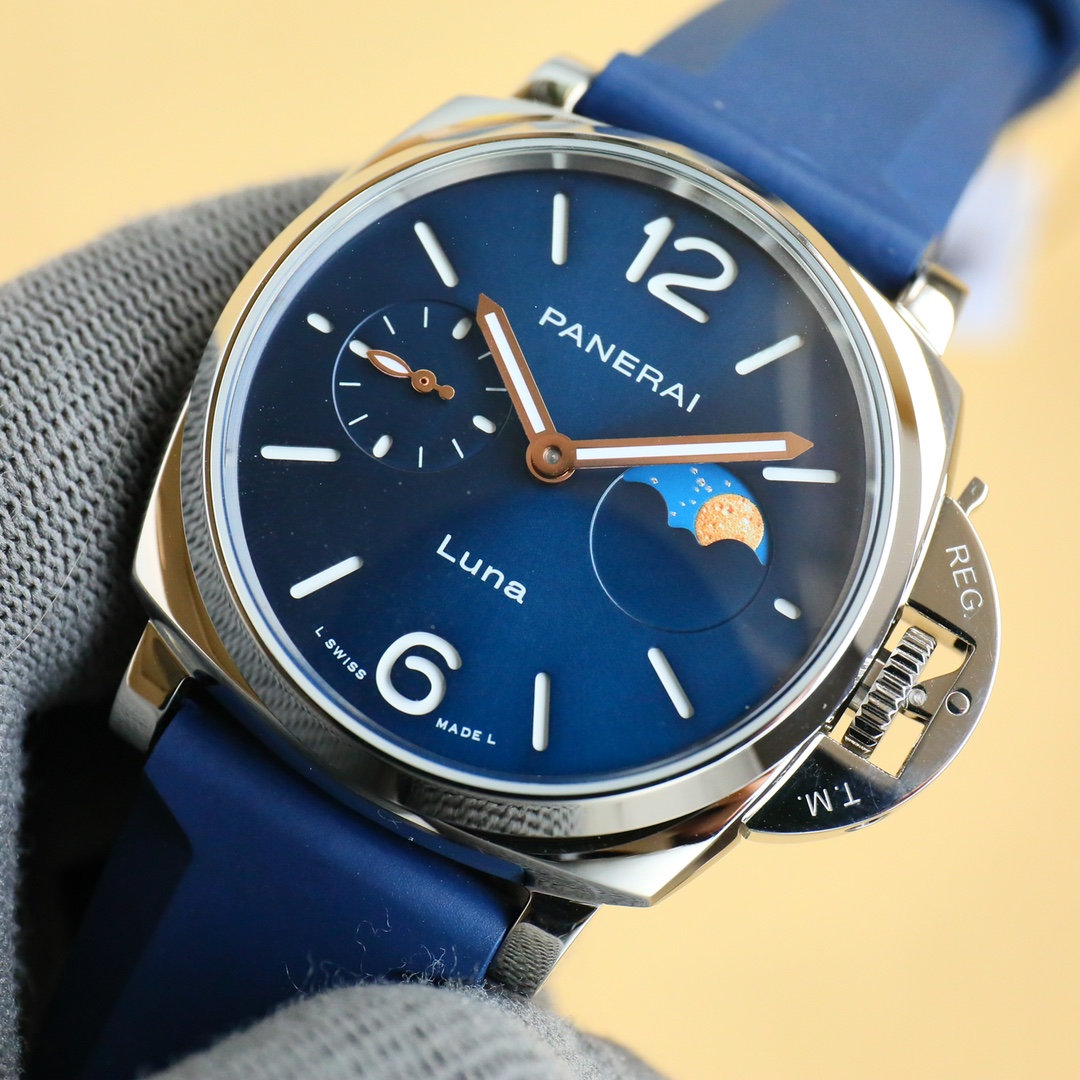 [Panerai Watches]White 720 Gold 750 V7 Factory Dilireba, the same model, ultra