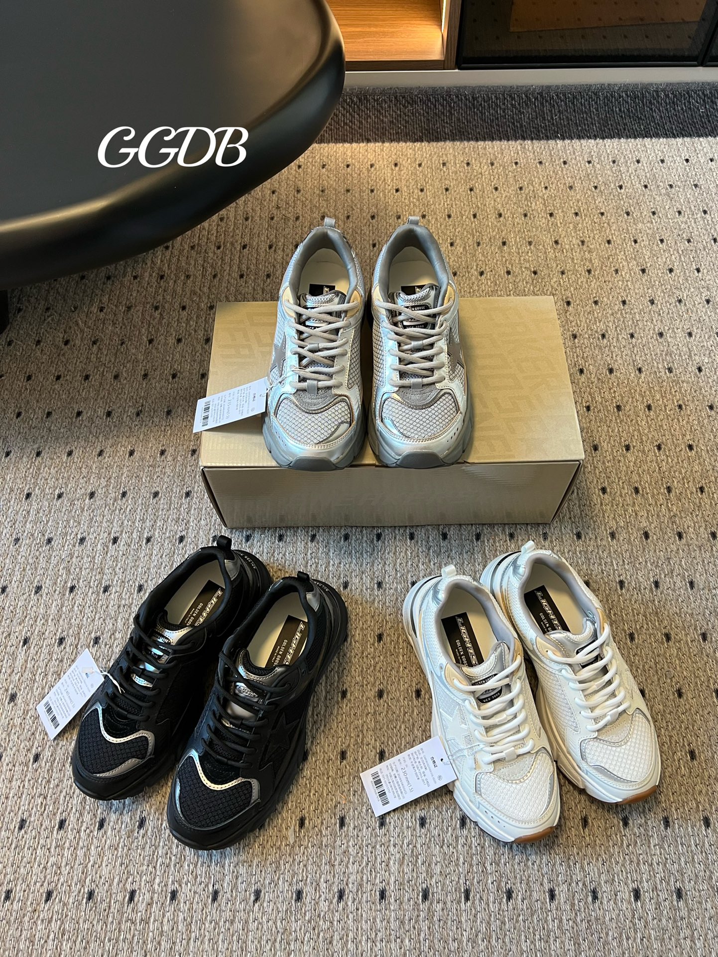 Zapatillas de deporte de suela gruesa con estrella GGDB 25ss Serie Forty2 estrellas desgastadas de suela gruesa zapatos…