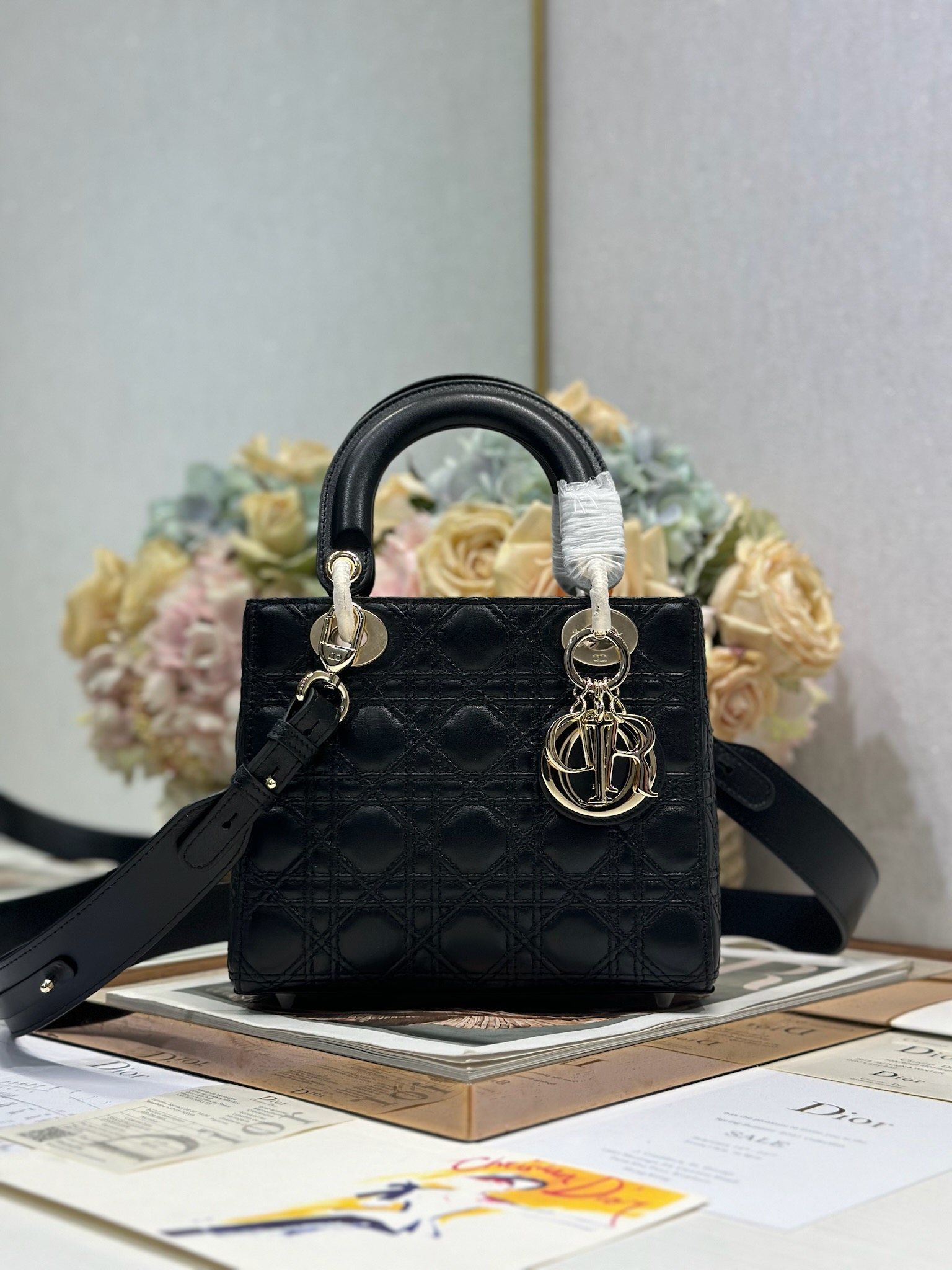 Lady Dior My ABCDior Bag, Small, Black Lambskin, Cannage Stitching 2 i1735477219 5066 0