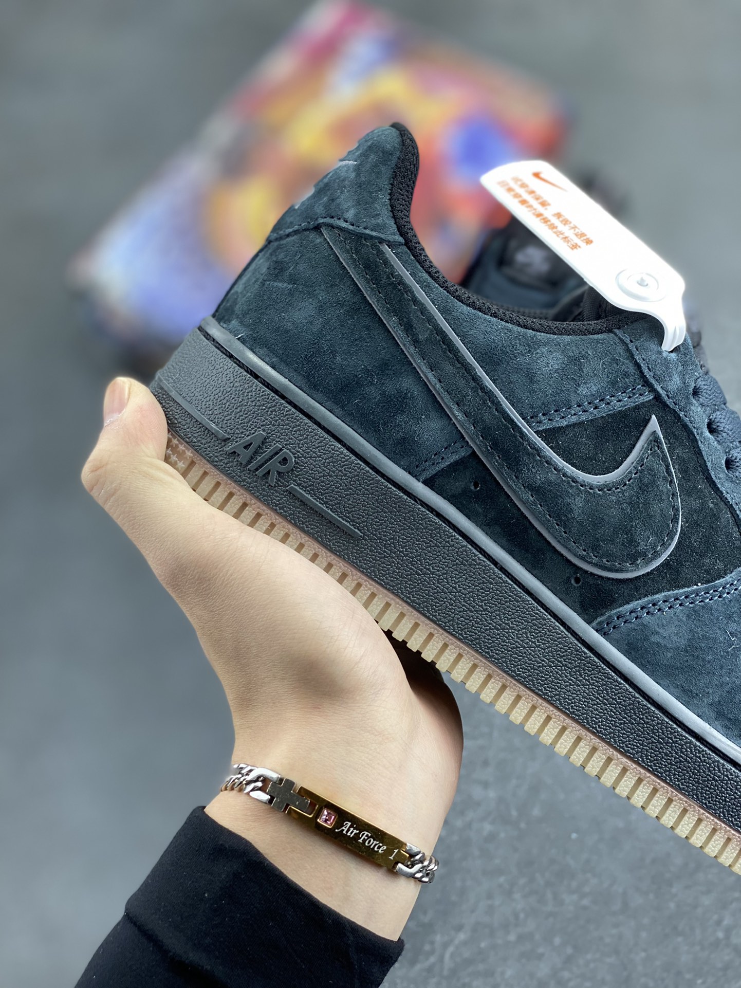 图片[6]-Nike Air Force 1 Low ’07 黑麂皮夜光空军一号低帮休闲板鞋 原厂麂皮 原楦原纸板 纯正版型 正品NFC感应芯片 高清洁度 内置全掌气垫 货号：XT7138-101 尺码：36 36.5 37.5 38 38.5 39 40 40.5 41 42 42.5 43 44 44.5 45-选品中心