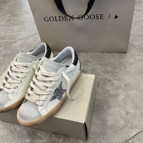 Golden Goose Superstar Sneakers - Distressed Style with Glitter Star