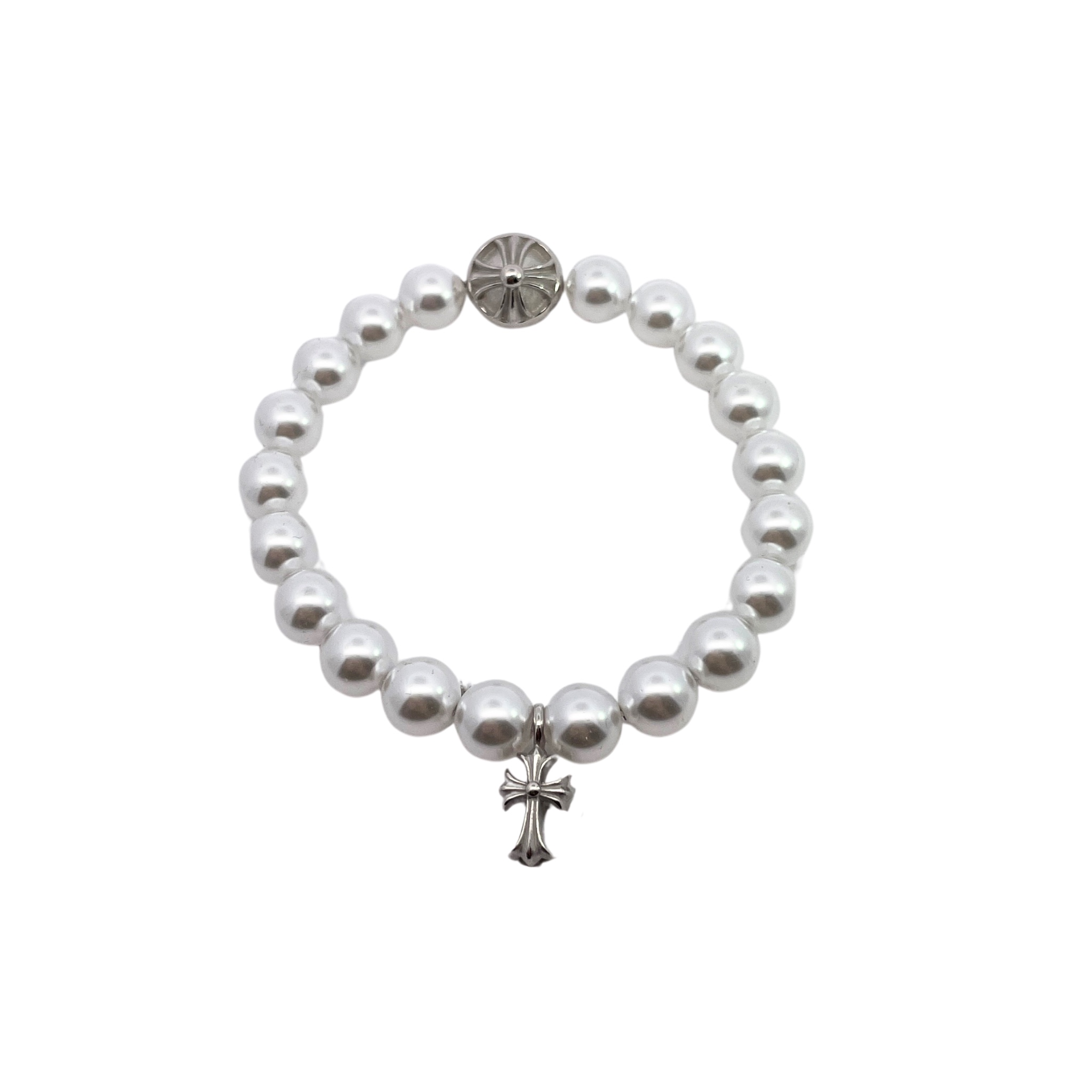 NO:105814,Croxin, the first hit X mikimoto co-brand best collab ever cross Gothic elements and the softness of pearls, super careful co-branding. The same style of major stars recently, the best jewelry, chrome hearts19860909克罗心 首发爆火X mikimoto联名 best collab ever十字架哥特元素中和珍珠的柔美 超级用心的联名 最近各大明星同款,饰品精品,chrome hearts,Jewelry
