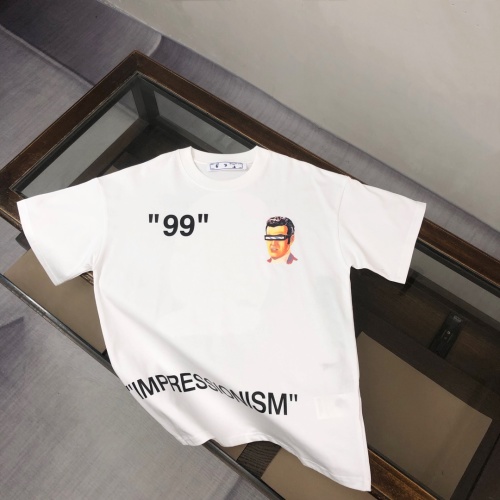 Off-White Men's Graphic Print Crew Neck T-Shirt | Short Sleeve Tee Tops