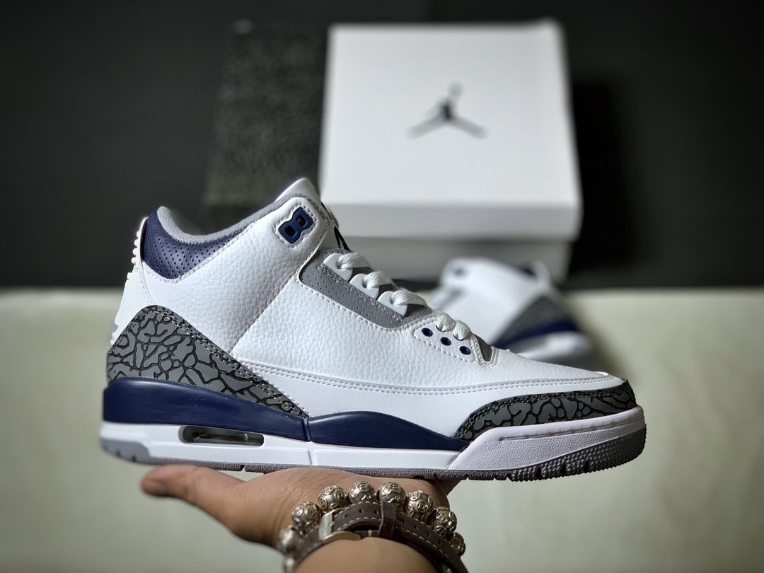 【年终大促】‼️‼️原价18XX  福利155 ‼️Air Jordan 3 RetroAJ3 “午夜蓝”货号：CT8532-140尺码:40 405 41 42 425 43 44 445 45 49