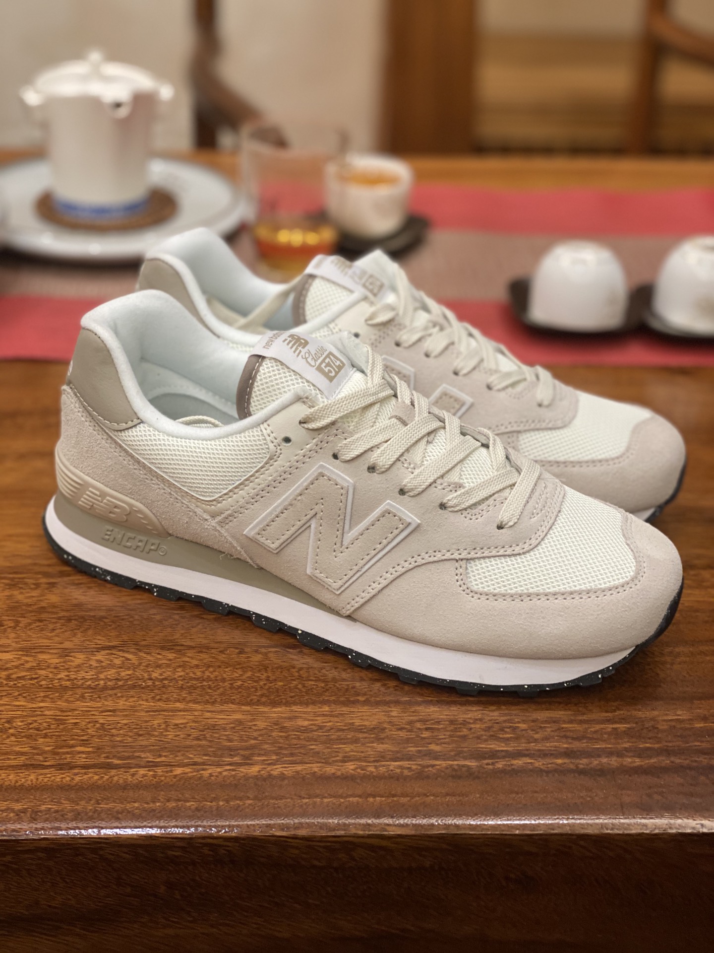 😇 DT版  平台货 NB574 米白 U574SE2 男女鞋 36 37 37.5 38 38.5 39 40 40.