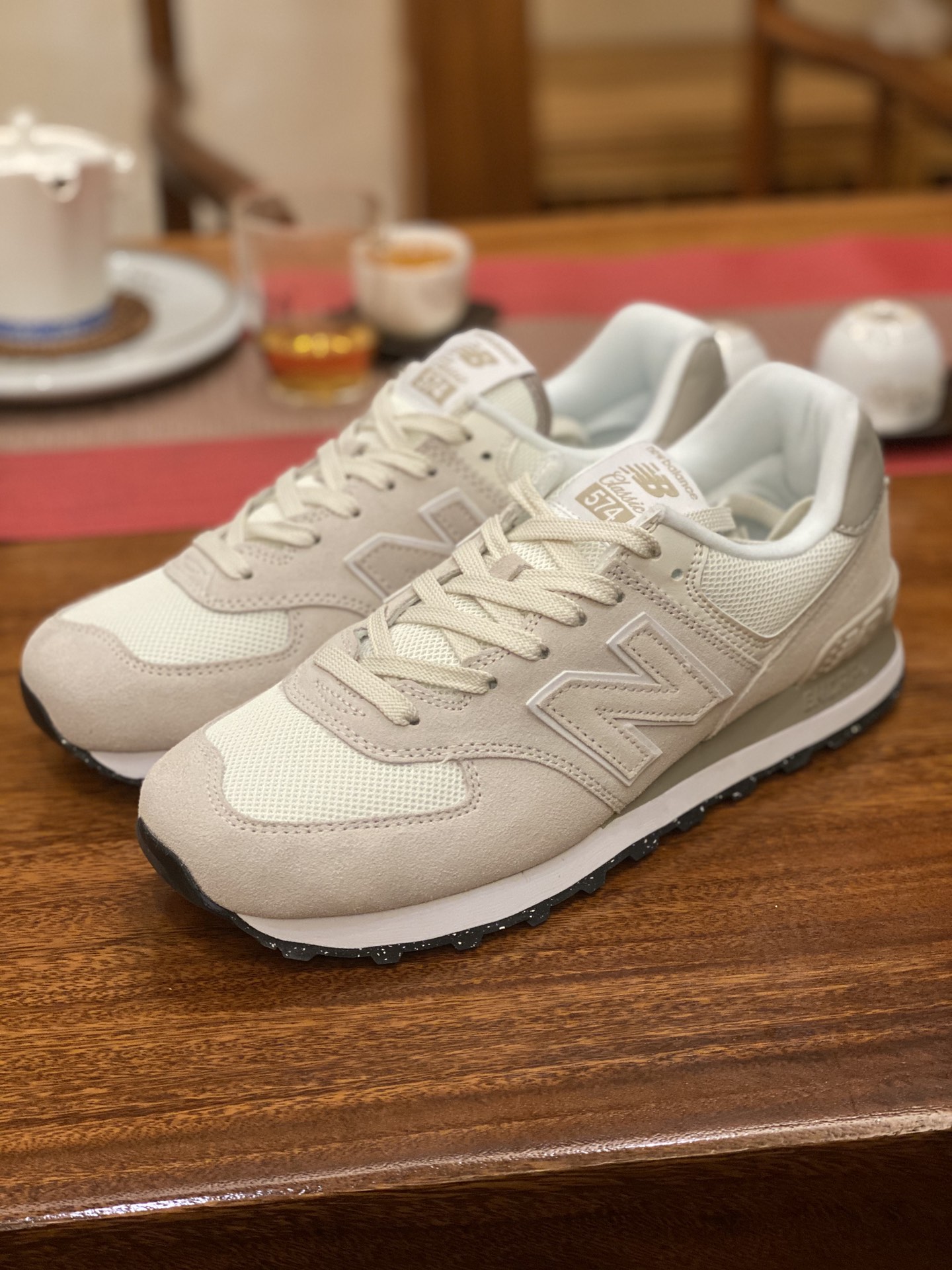 😇 DT版  平台货 NB574 米白 U574SE2 男女鞋 36 37 37.5 38 38.5 39 40 40.