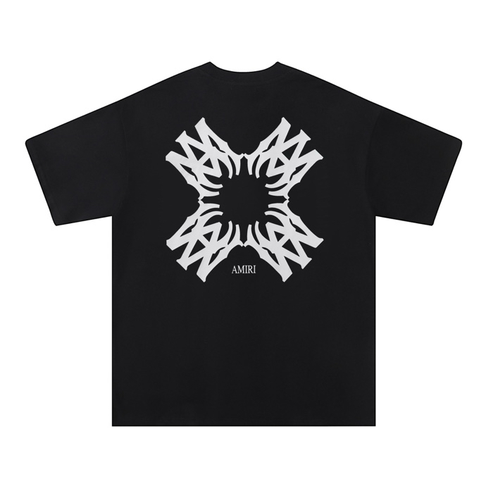 Amiri 2025 Spring/Summer Logo Tee - Unisex Relaxed Fit, High Street Fashion