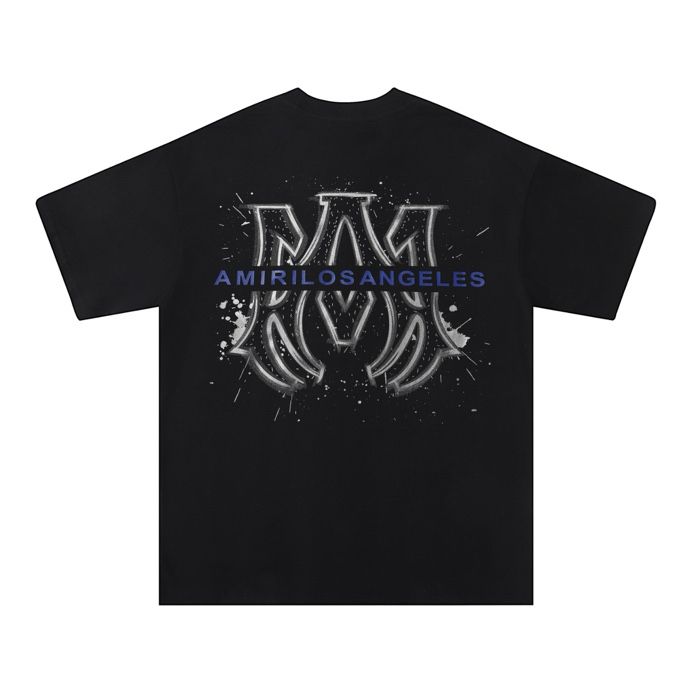 Amiri Men's Classic Logo Print Crew Neck T-Shirt Short Sleeve