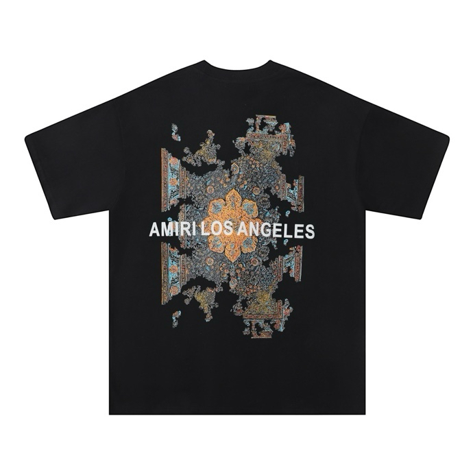 Amiri Los Angeles Men's/Women's Classic Logo Paisley Print Crewneck T-Shirt