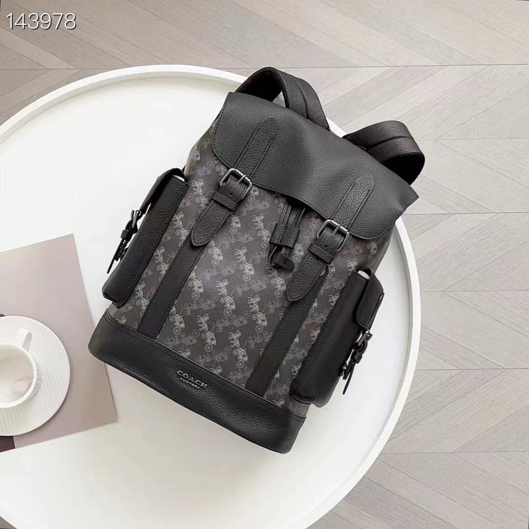 Coach coach 男士双肩包 书包 登山包 背包 旅行包 89897马车 89896黑色