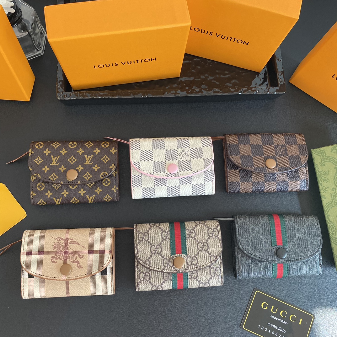 Overall plan,LV+Gucci+BurberryOfficial website wallet wallet card bagYou - Comprehensive 6