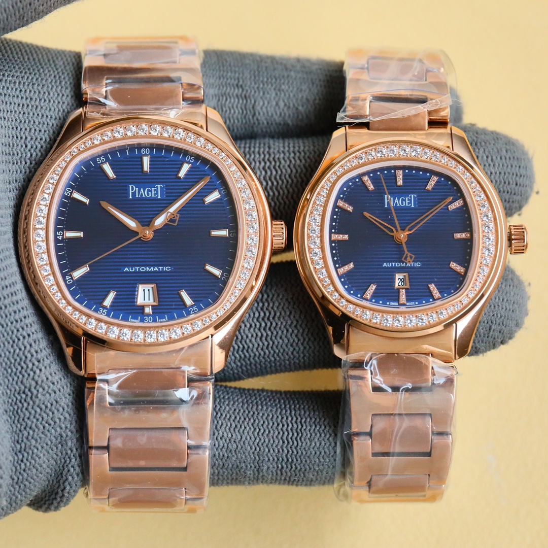 NO:147186,Platinum Diamond 50 Steel Belt TW Earl Ultra Thin PIAGET POLO Series Couple Watch, known as Little Nautilus [Wang Chai]!  (Pearl couple belt style) An elegant sports watch, both business and sports and leisure. Welcome to compare details: 1 is equipped with a customized version of 9015 modified 1110P automatic winding movement, with a 50-hour power reserve. The 2316L I-belt and horizontal brushed middle beads echo the case 