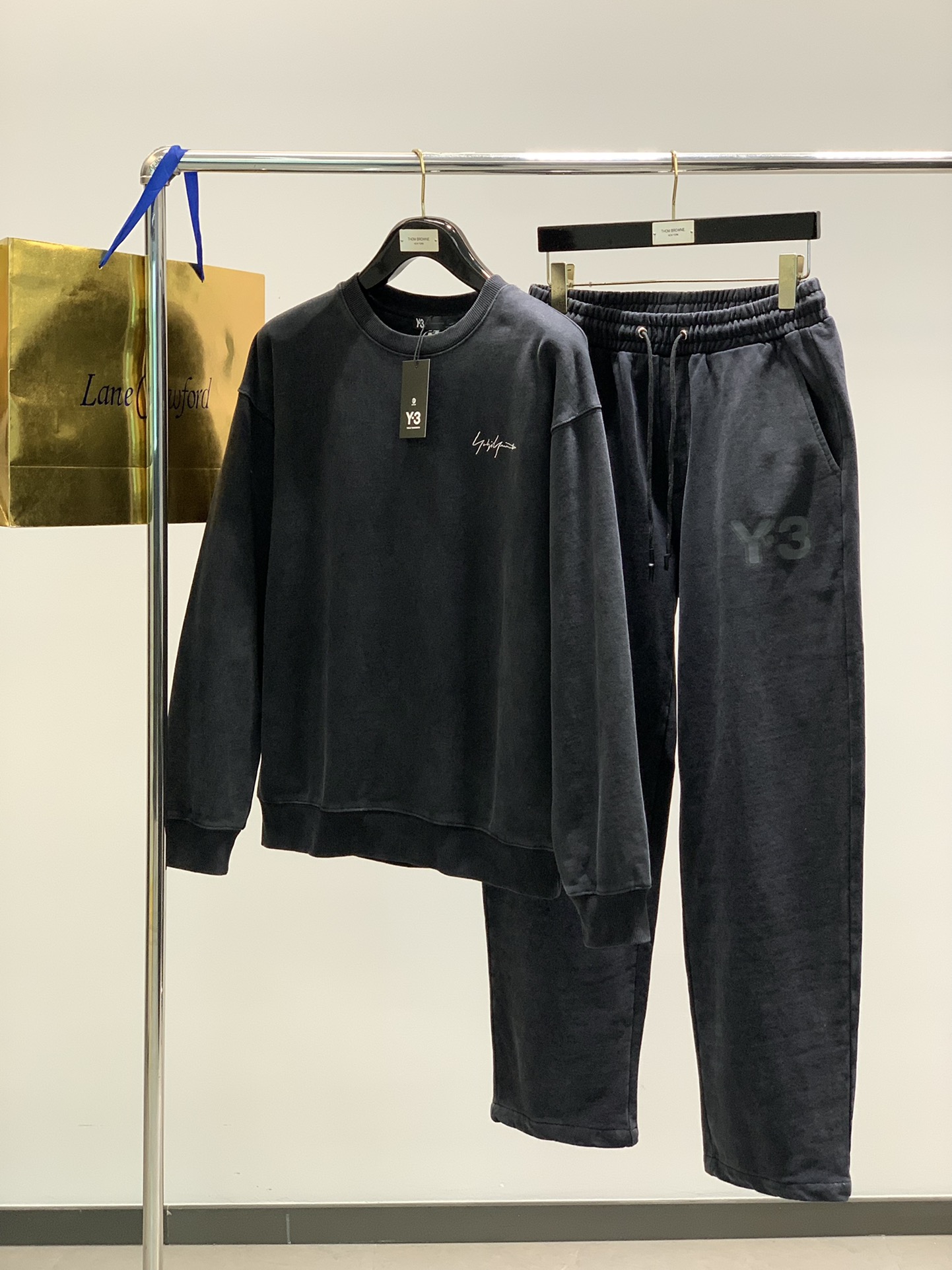 衣服，裤子，Y-3 山本耀司，2024春季最新品，专柜同步有售，原单狠货，时尚休闲套装，进口原版面料，舒