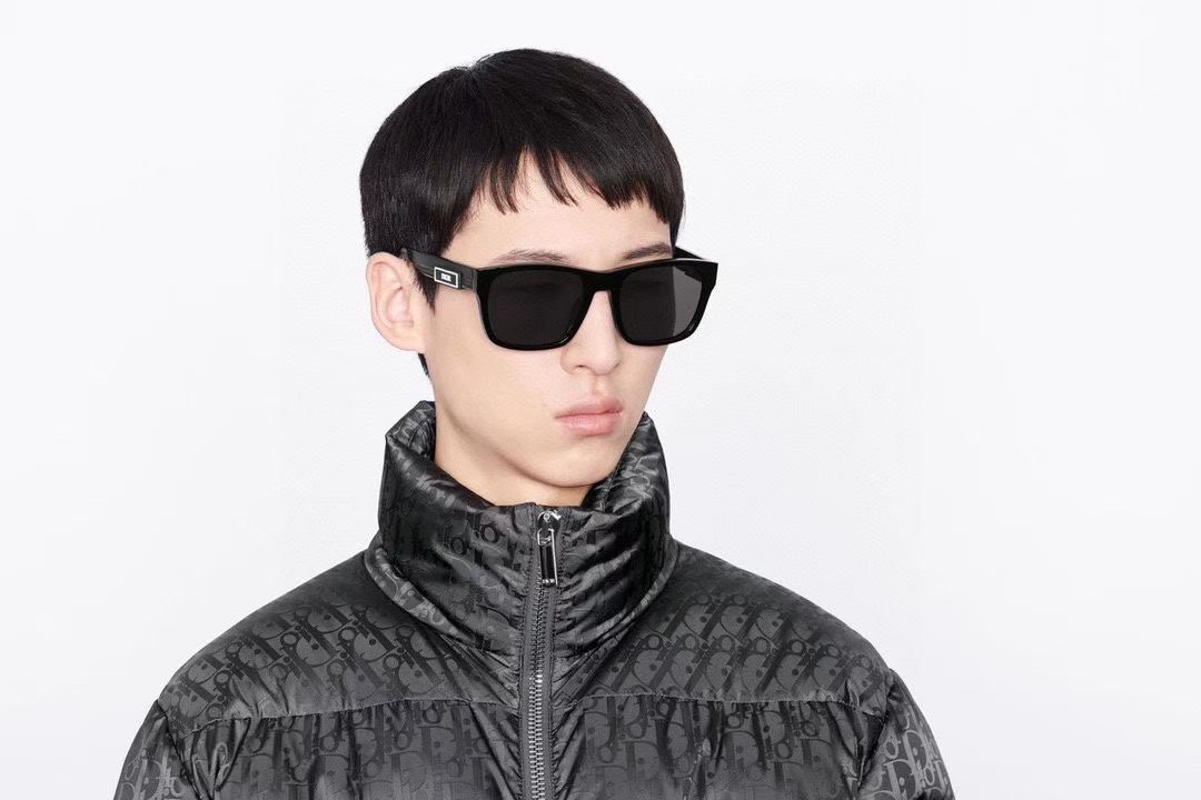  ‼️ 模特图 新品 。迪奥板材字母太阳眼镜 Dior B23 S2F 时尚CD高级方形潮款墨镜🕶 男女