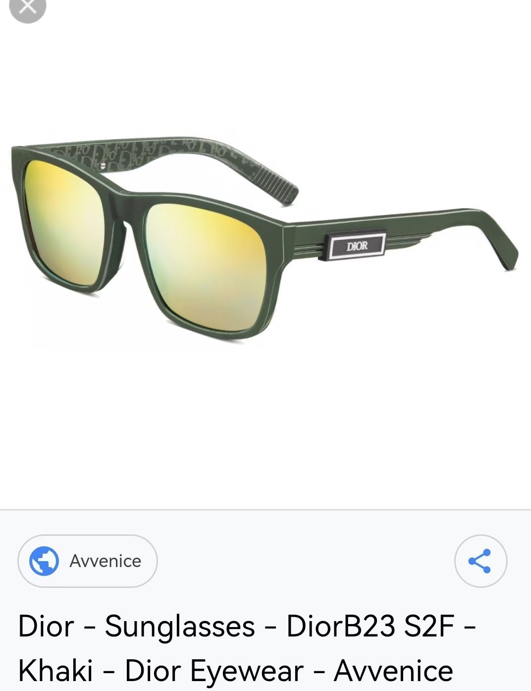  ‼️ 官网图 新品 。迪奥板材字母太阳眼镜 Dior B23 S2F 时尚CD高级方形潮款墨镜🕶 男女