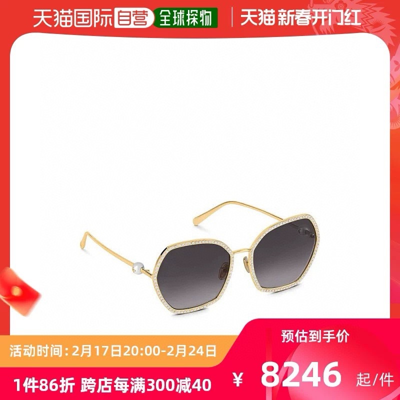  ‼️新款 新款 路易威登LV女士眼镜墨镜金属框架六角形珍珠圆形墨镜太阳镜Z2016U
