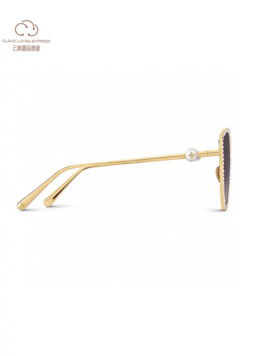  ‼️ 官网图 新款 路易威登LV女士眼镜PEARL CAT EYE 时尚百搭珍珠猫眼太阳镜Z1995U