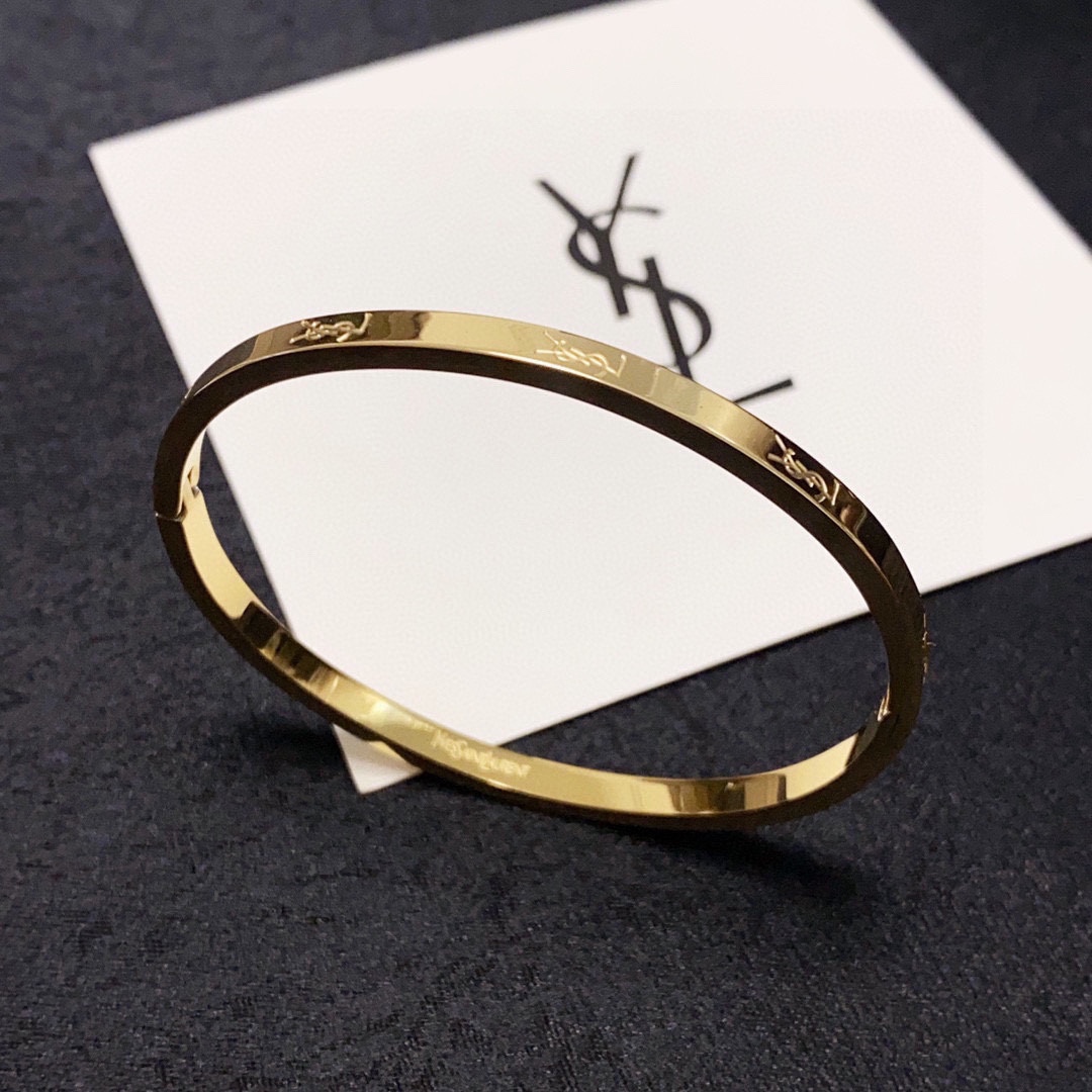 Luxury Fashion Icon: YSL St. Roland 18K Steel Watch, Elegant Design (18 words) - 图片 3
