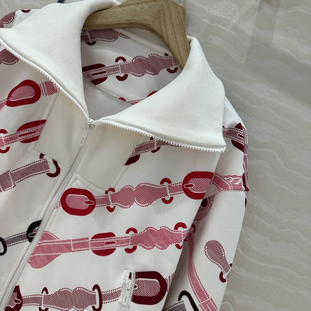 独家首发❤️原单品质H运动套装！Coachinng Remix系列印花泽西棉！减龄运动少女立领拉链外套搭