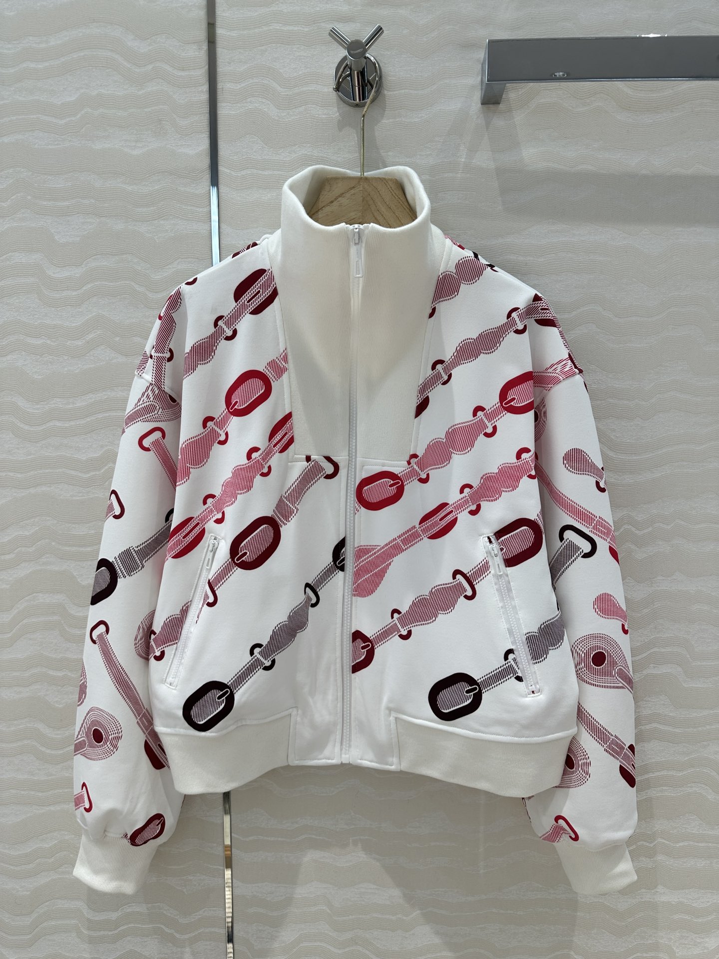 独家首发❤️原单品质H运动套装！Coachinng Remix系列印花泽西棉！减龄运动少女立领拉链外套搭