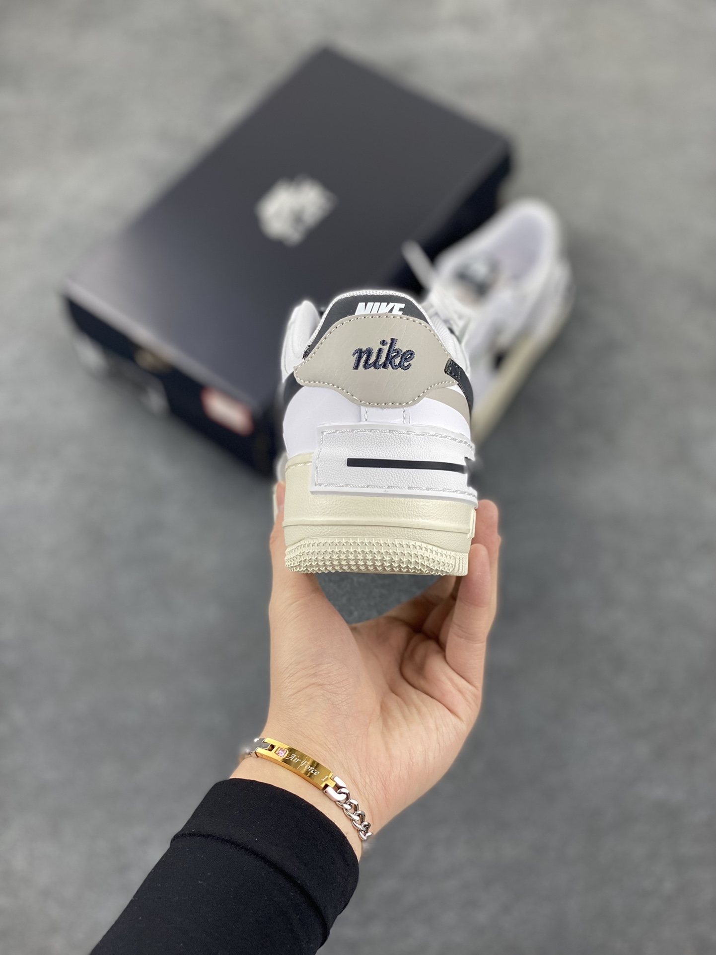 图片[4]-NK Air Force 1 Shadow 轻量增高低帮百搭板鞋\”拼接马卡龙\” 全新少女系解构主义设计双层轻量EVA发泡中底+防滑RB橡胶外圈底鞋底 原楦头原纸板 打造纯正空军版型 专注外贸渠道 全掌内置蜂窝气垫 原盒配件 原厂中底钢印、拉帮完美 货号： DZ1847-110 尺码：35.5 36 36.5 37.5 38 38.5 39 40 40.5 41 42-选品中心