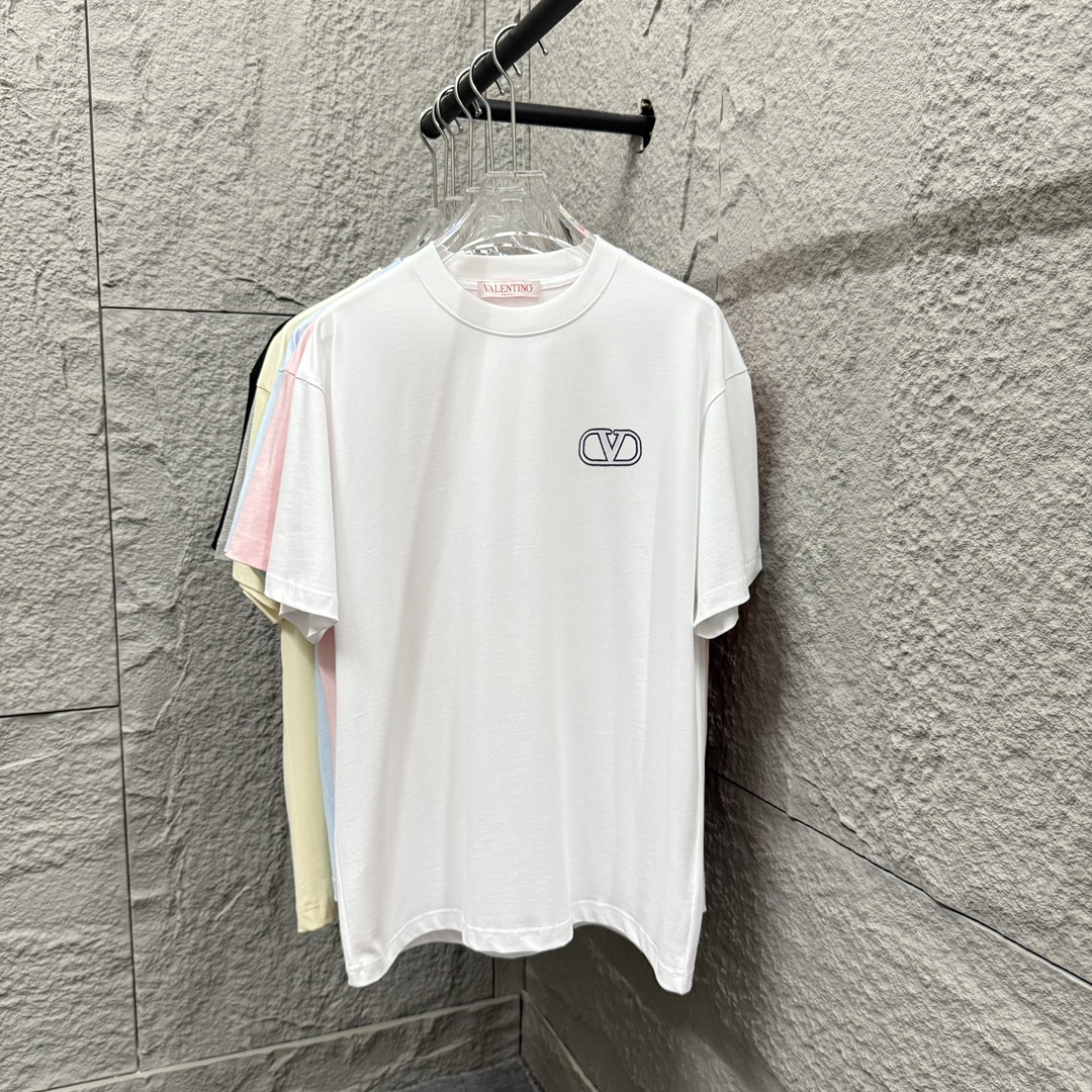 Valent*Valentino* Nueva temporada primavera/verano 2025, clásico bordado simple con patrón de letras, tejido personaliz…