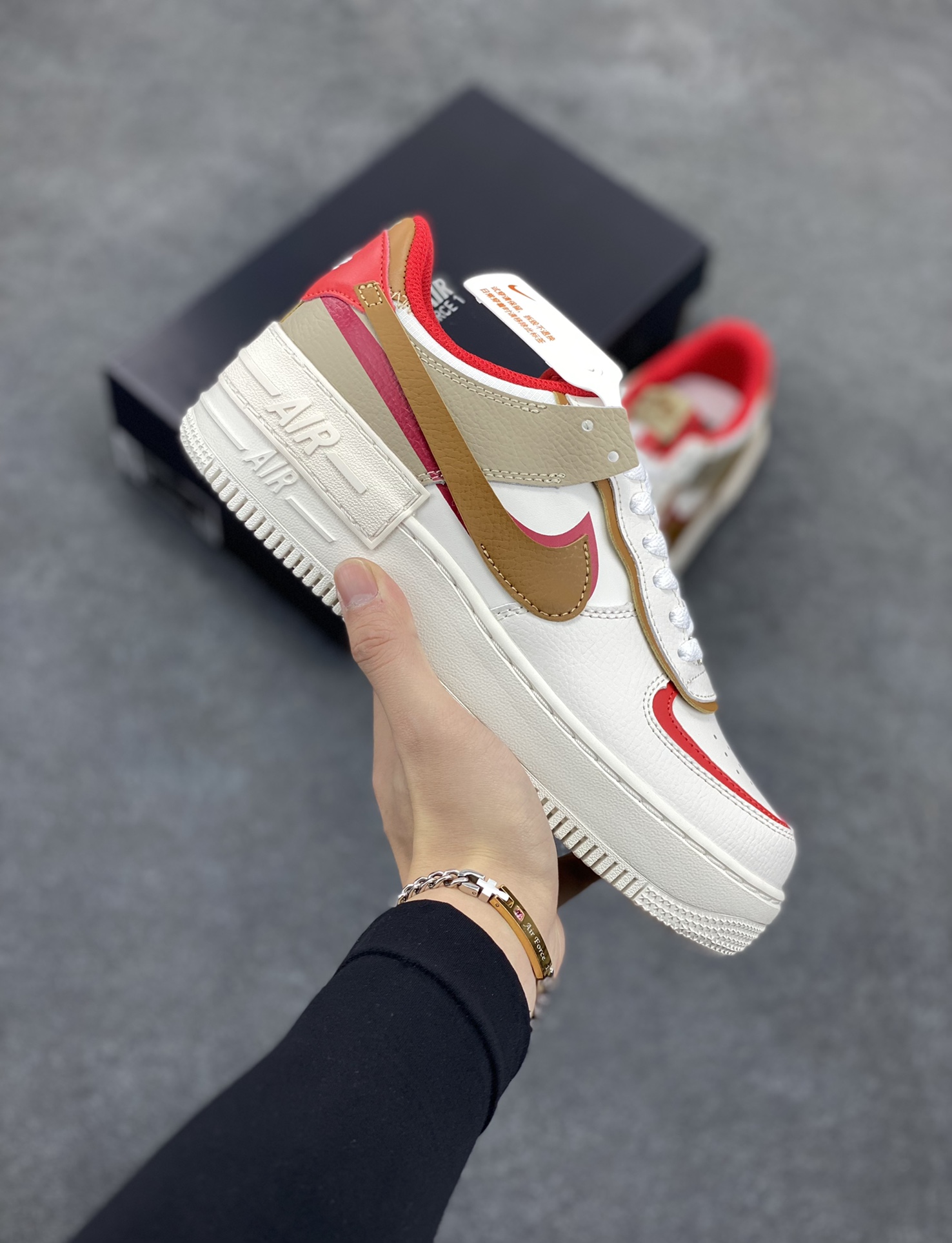 NK Air Force 1 Shadow 轻量增高低帮百搭板鞋\