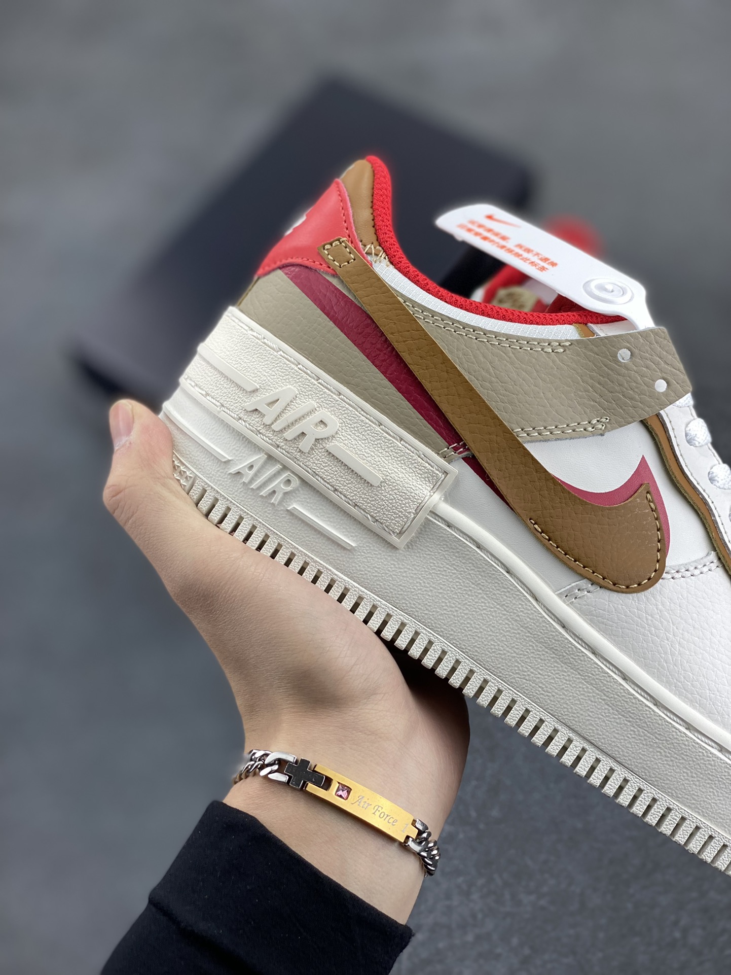 图片[6]-NK Air Force 1 Shadow 轻量增高低帮百搭板鞋\”拼接马卡龙\” 全新少女系解构主义设计双层轻量EVA发泡中底+防滑RB橡胶外圈底鞋底 原楦头原纸板 打造纯正空军版型 专注外贸渠道 全掌内置蜂窝气垫 原盒配件 原厂中底钢印、拉帮完美 货号： HQ3400-030 尺码：35.5 36 36.5 37.5 38 38.5 39 40 40.5 41 42-选品中心