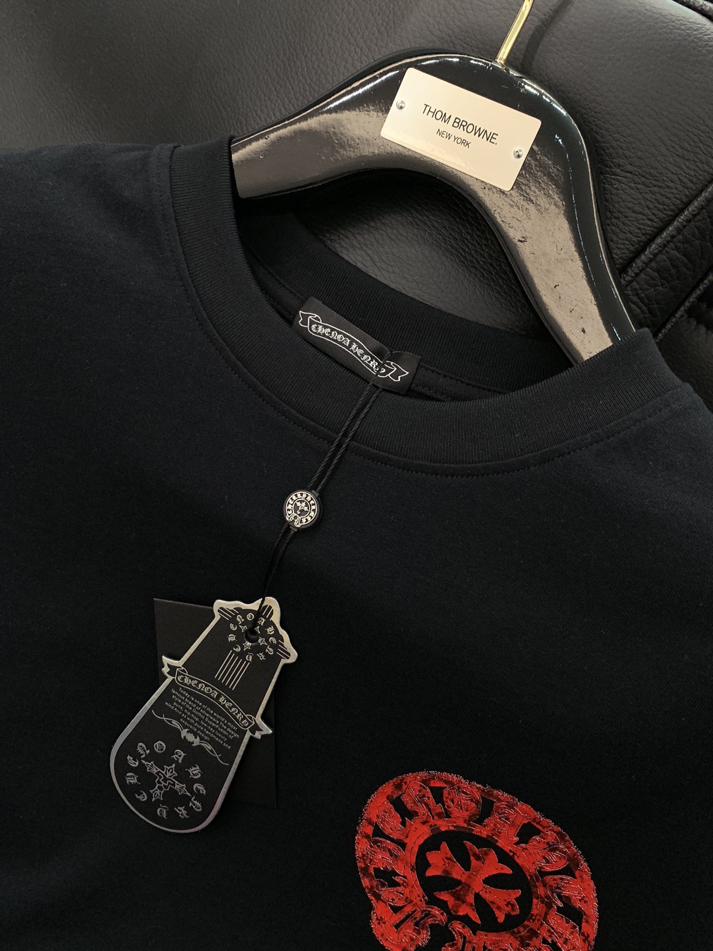 ，，Chrome Hearts 克罗心，2025春夏新品，专柜同步有售，原单狠货，时尚休闲圆领短袖T恤，