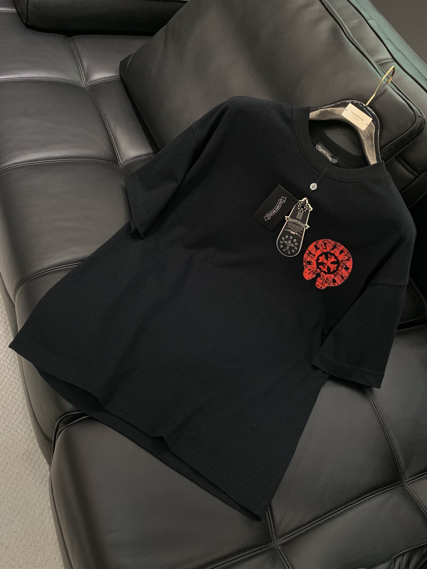 ，，Chrome Hearts 克罗心，2025春夏新品，专柜同步有售，原单狠货，时尚休闲圆领短袖T恤，
