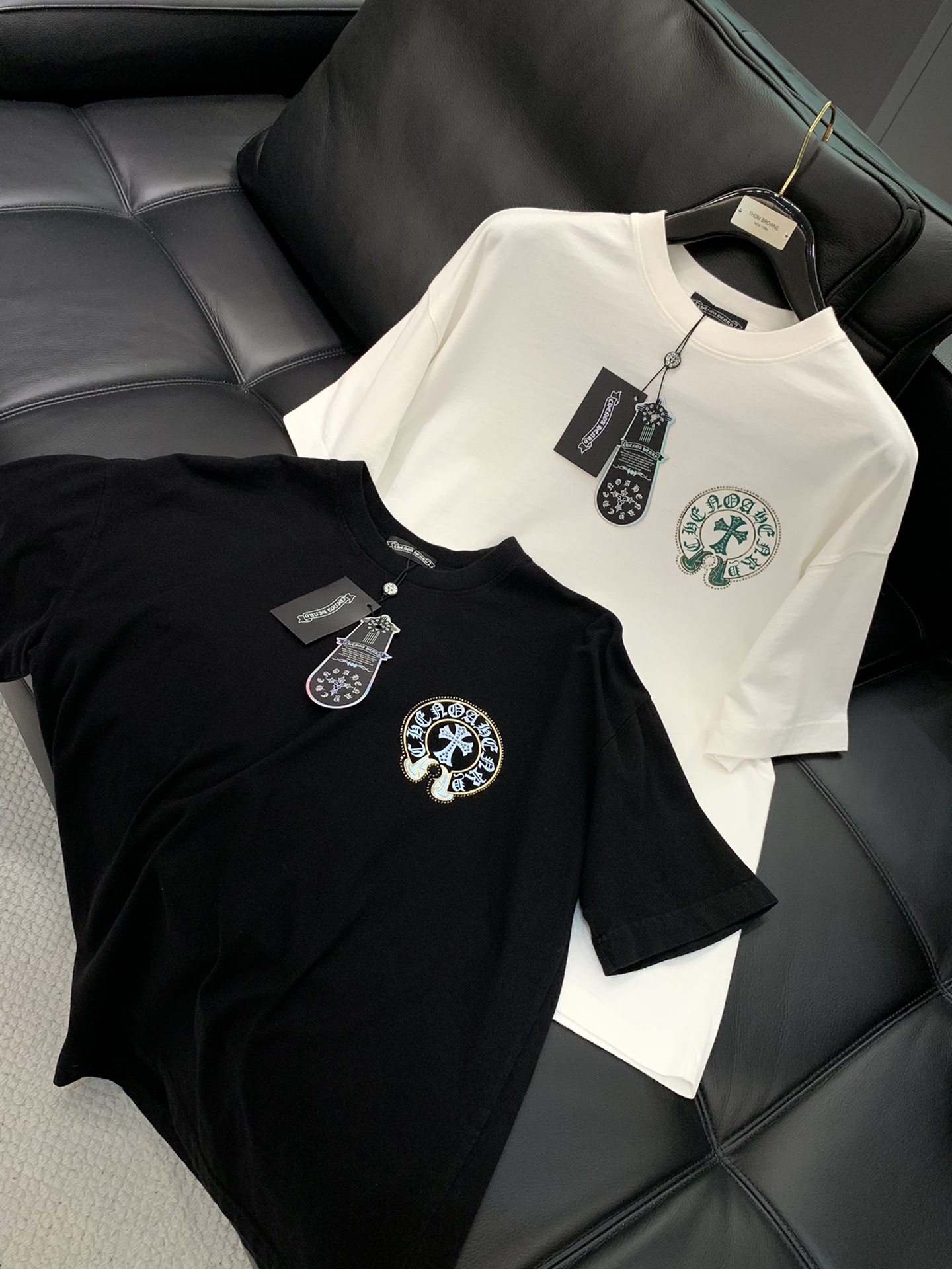 ，，Chrome Hearts 克罗心，2025春夏新品，专柜同步有售，原单狠货，时尚休闲圆领短袖T恤，