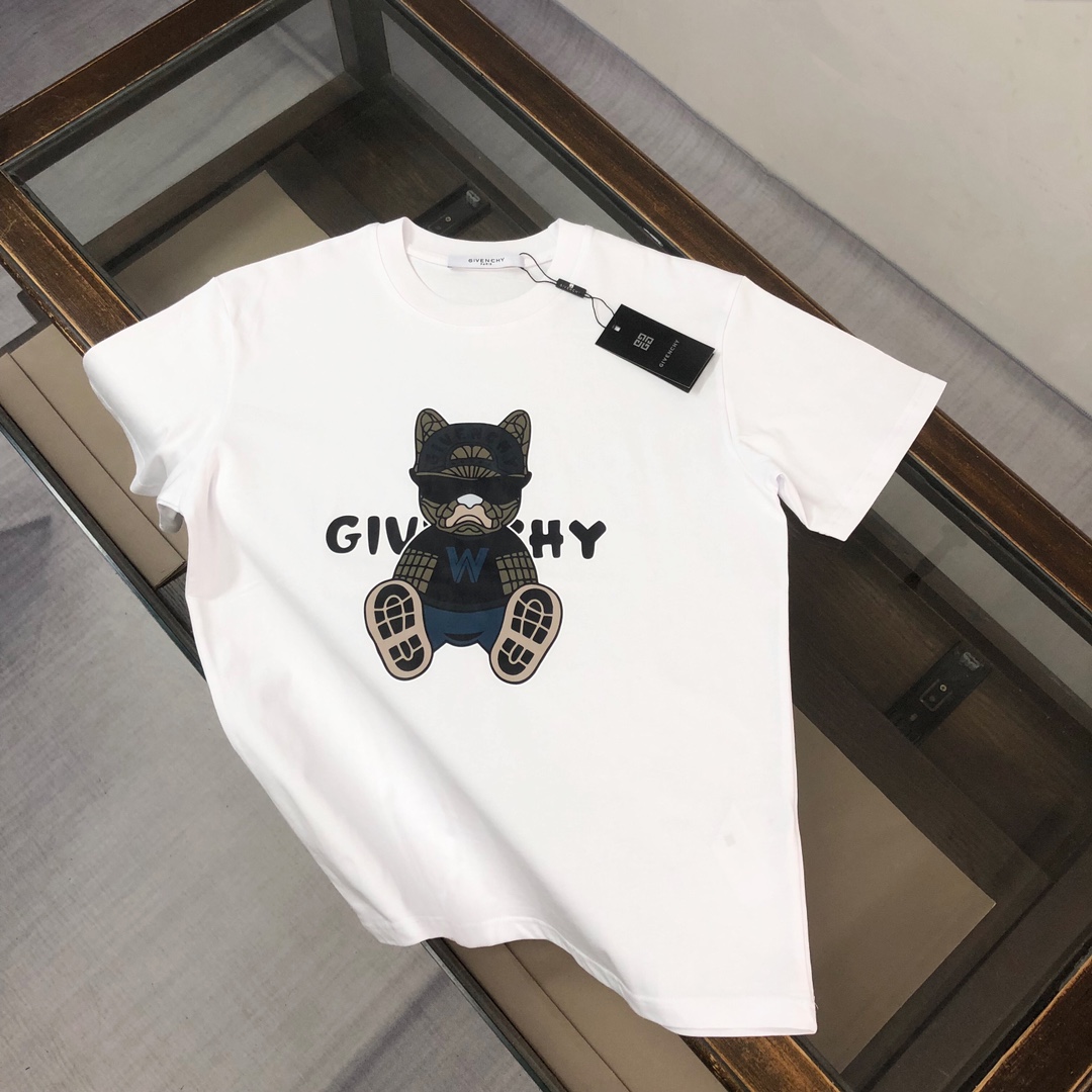 @P85💥 GIVENCHY La última camiseta para parejas de manga corta y cuello redondo para primavera y verano de Givenchy ~ L…