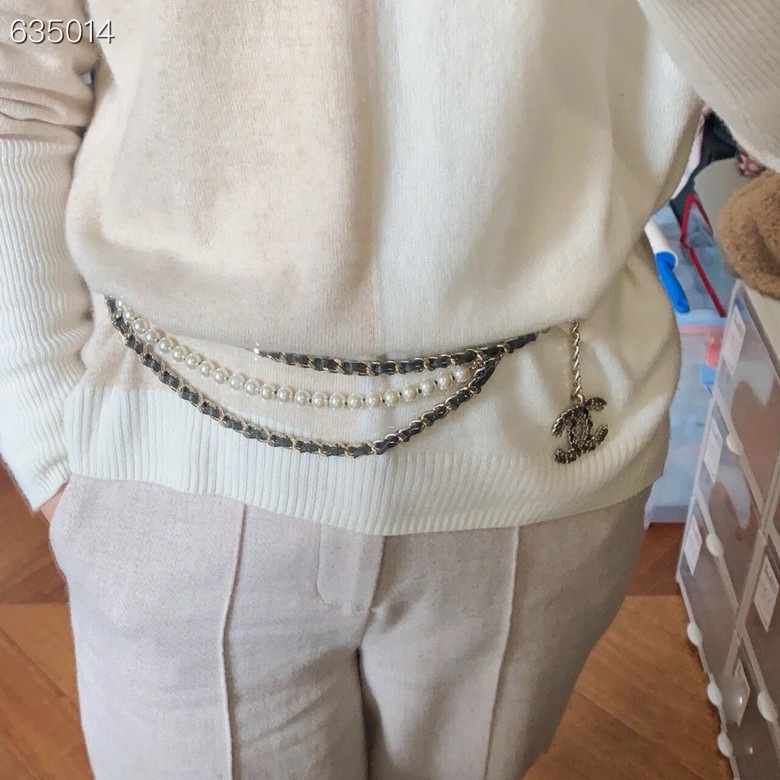 Chanel Chanel 小羊皮珍珠腰链，杨幂同款