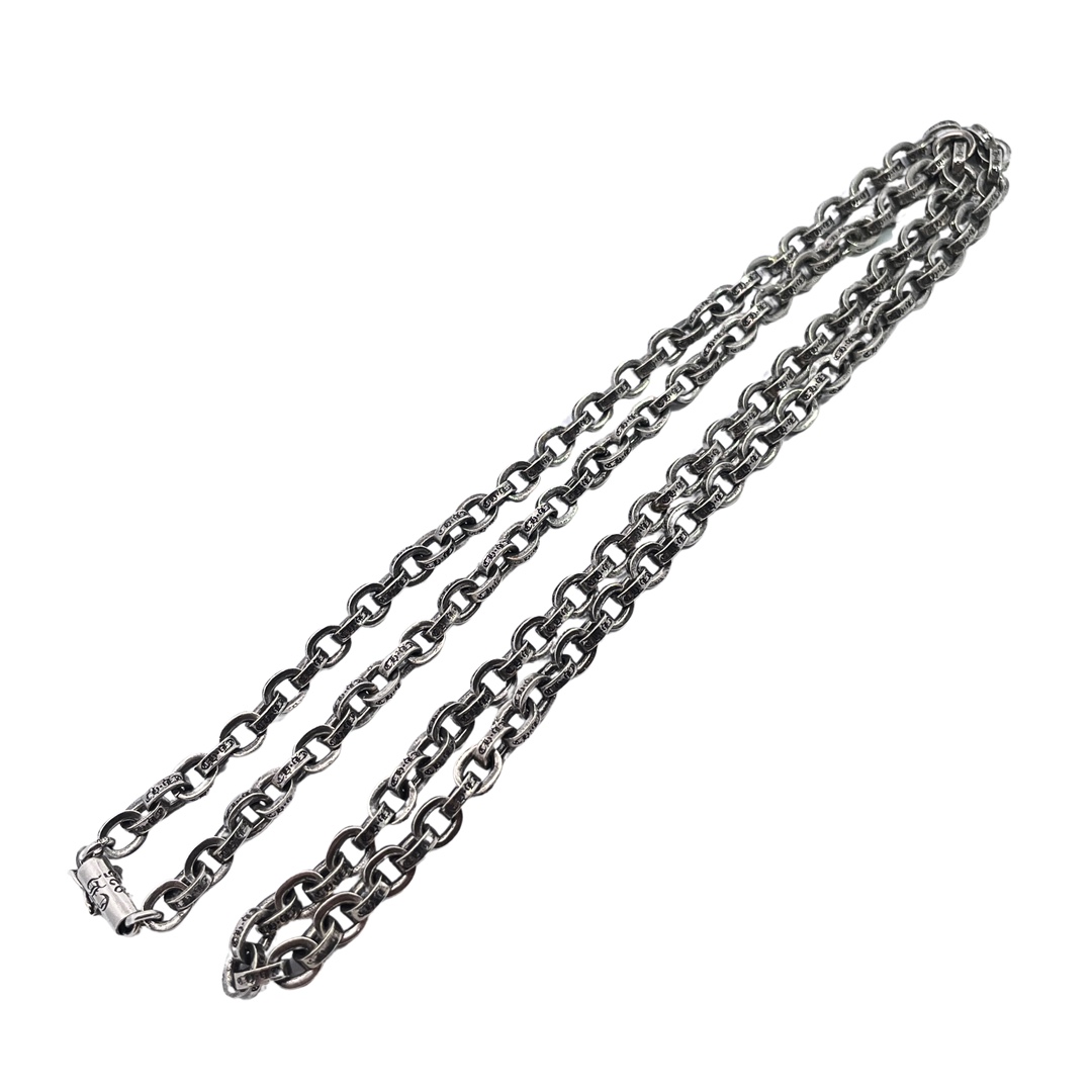 NO:105802,Croxin ch letter chain sterling silver material retro old texture high-end fashion matching size: 65cm, jewelry boutique, chrome hearts, pure silver19860909克罗心 ch字母链 纯银材质 复古做旧 质感高级 时尚搭配 size:65cm,饰品精品,chrome hearts,pure silver,Jewelry