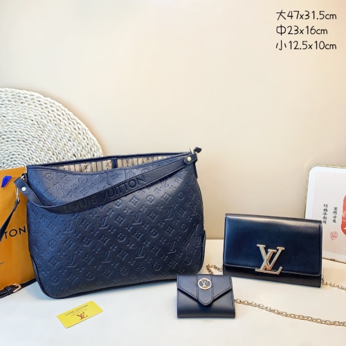 Louis Vuitton 3-Piece Set: Tote, Crossbody Bag, and Wallet Combination 1 Louis Vuitton 3-Piece Set: Tote, Crossbody Bag, and Wallet Combination