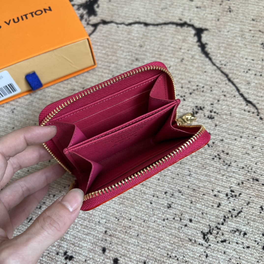  芯片版顶级原单 LV x TM Zippy Coin Purse M13409白彩（三彩-村上隆） 
