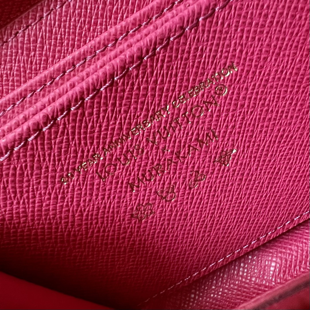  芯片版顶级原单 LV x TM Zippy Coin Purse M13409白彩（三彩-村上隆） 
