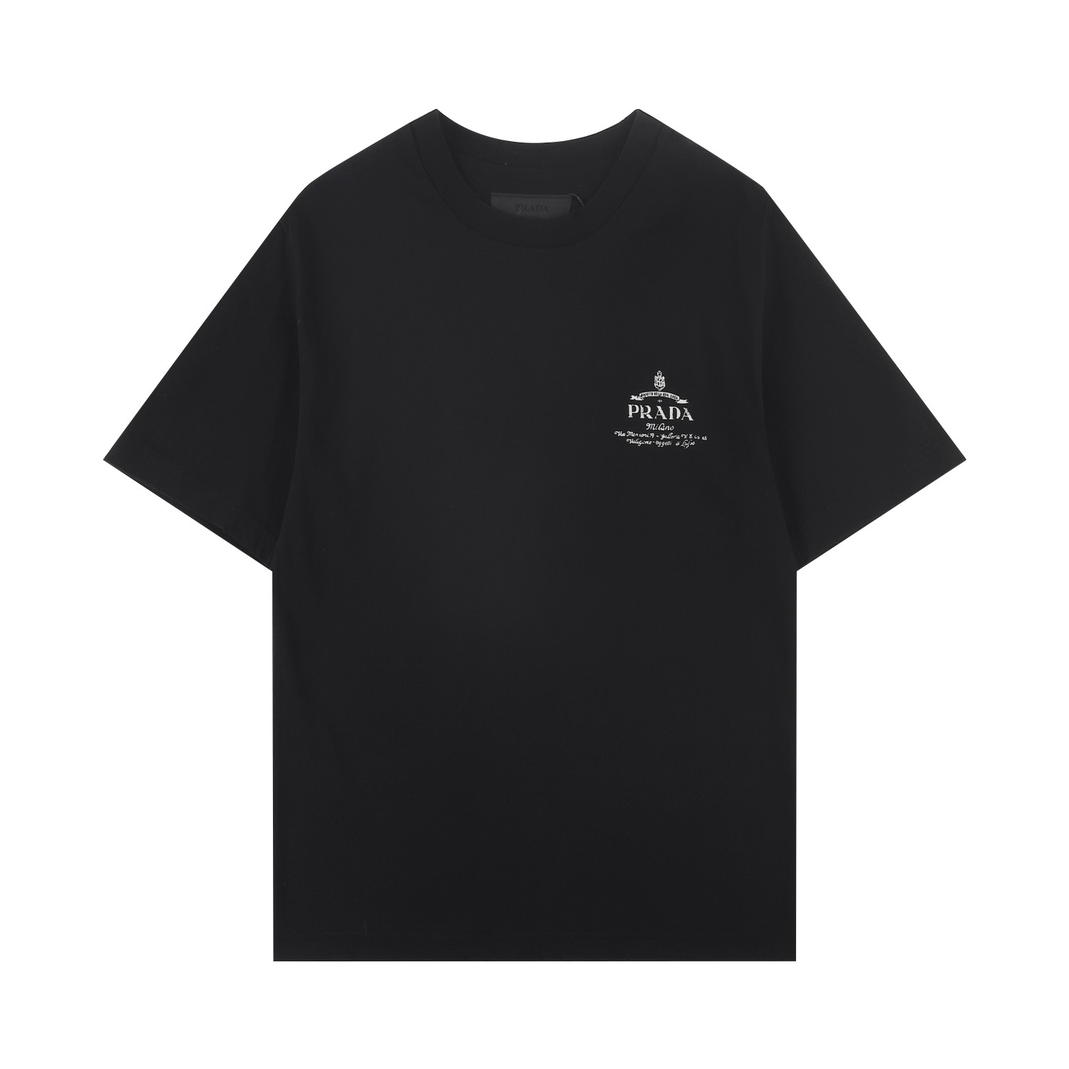 PRAD* 2025SS camiseta de manga corta primavera y verano nuevo estilo. Artesanía envejecida. La parte delantera del pech…