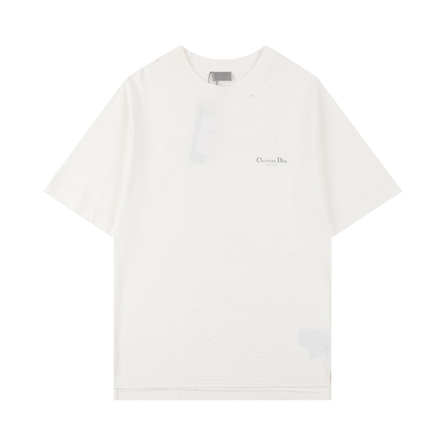 DIO Di* 2025SS nueva camiseta de manga corta de primavera y verano, desgastada y desgastada, decorada con estampados de…