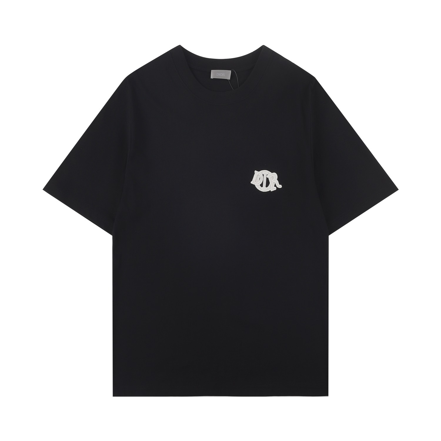 DIO Di* 2025SS primavera y verano nueva camiseta de manga corta. El cofre está decorado con un logotipo Dior Charm trid…
