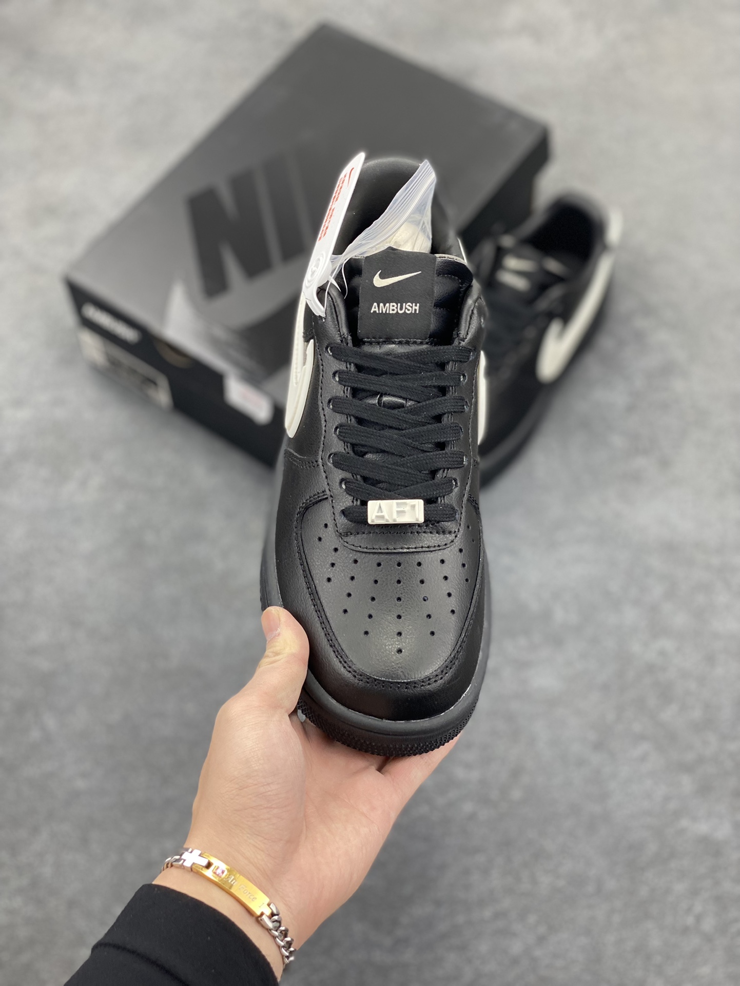 图片[2]-韩裔美籍设计师Yoon Ahn主理时尚品牌AMBUSH x Nike Air Force 1 Low SP\”Phantom\”空军一号宽底版系列低帮百搭休闲运动板鞋 货号：DV3464-001 尺码：36 36.5 37.5 38 38.5 39 40 40.5 41 42 42.5 43 44 44.5 45-选品中心