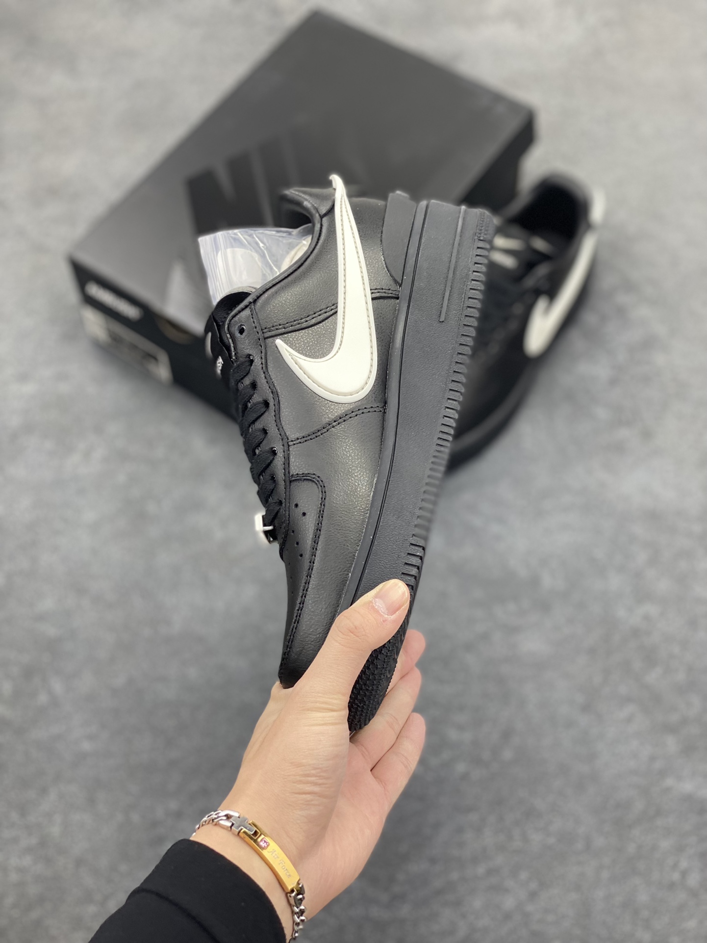 图片[3]-韩裔美籍设计师Yoon Ahn主理时尚品牌AMBUSH x Nike Air Force 1 Low SP\”Phantom\”空军一号宽底版系列低帮百搭休闲运动板鞋 货号：DV3464-001 尺码：36 36.5 37.5 38 38.5 39 40 40.5 41 42 42.5 43 44 44.5 45-选品中心