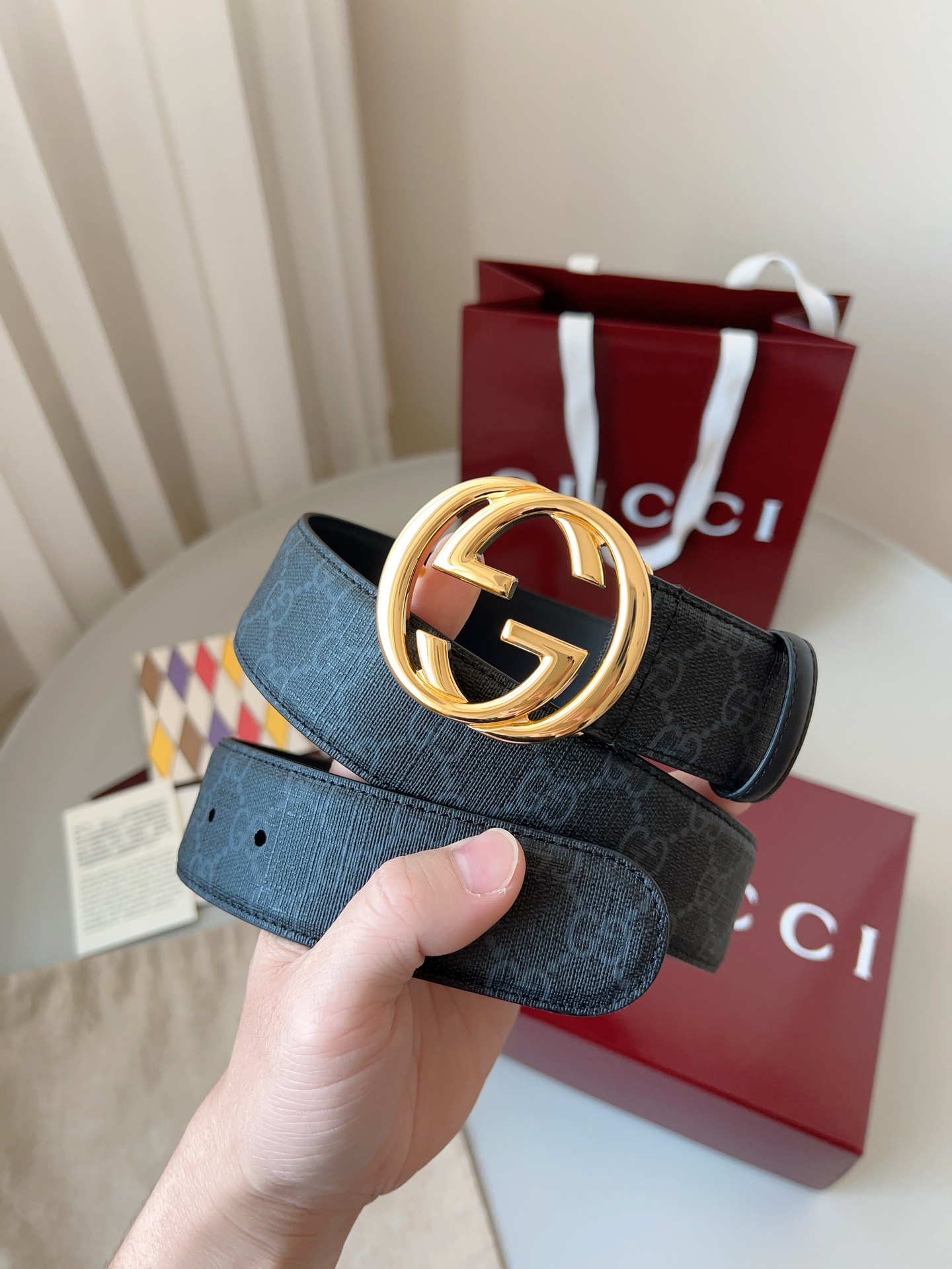  Gucci古驰🇫🇷法国原厂皮料，黑帆布/原厂硅胶 品质毋庸置疑 没有更好 只有最好  尺寸4.0厘米