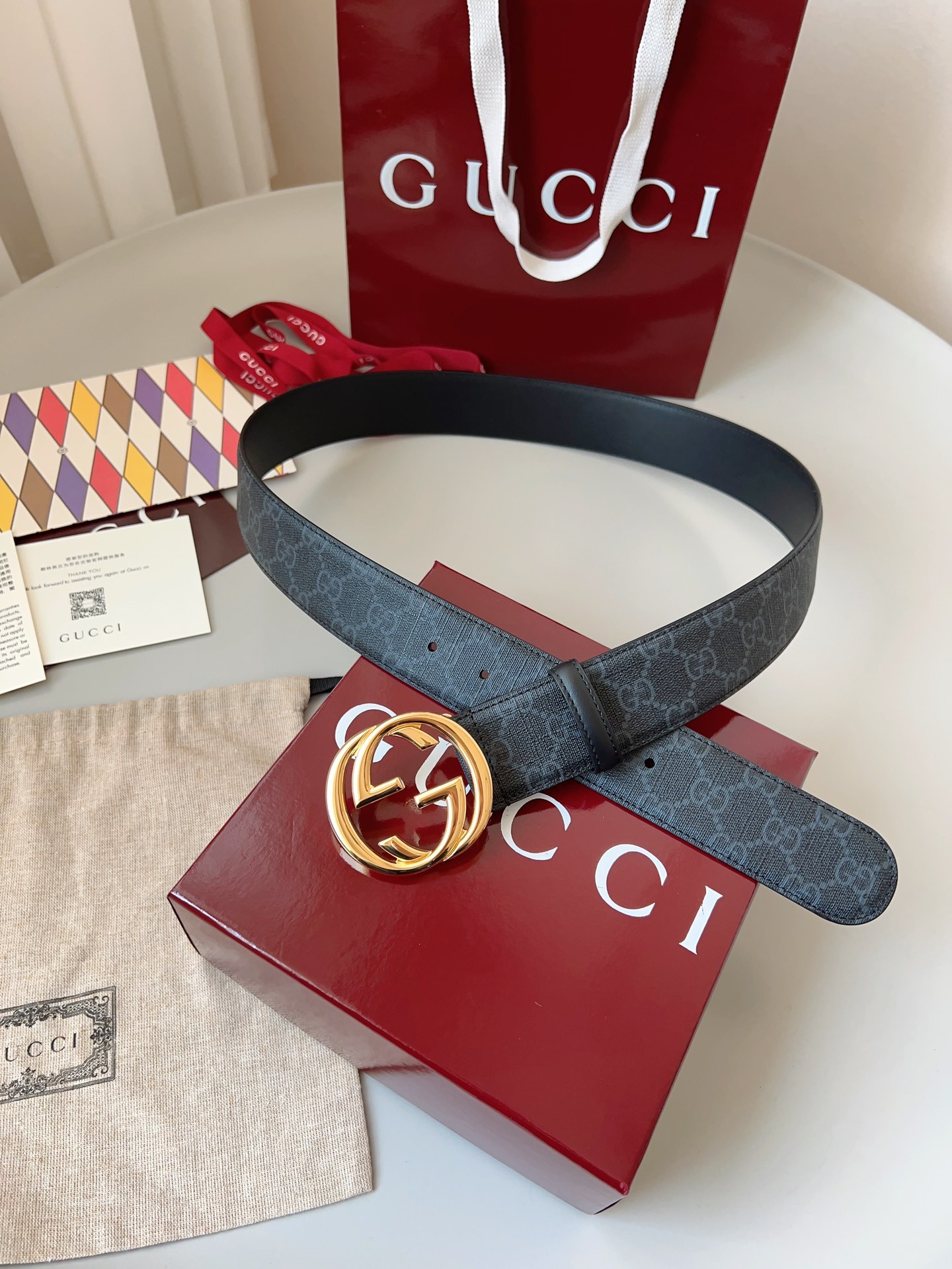  Gucci古驰🇫🇷法国原厂皮料，黑帆布/原厂硅胶 品质毋庸置疑 没有更好 只有最好  尺寸4.0厘米