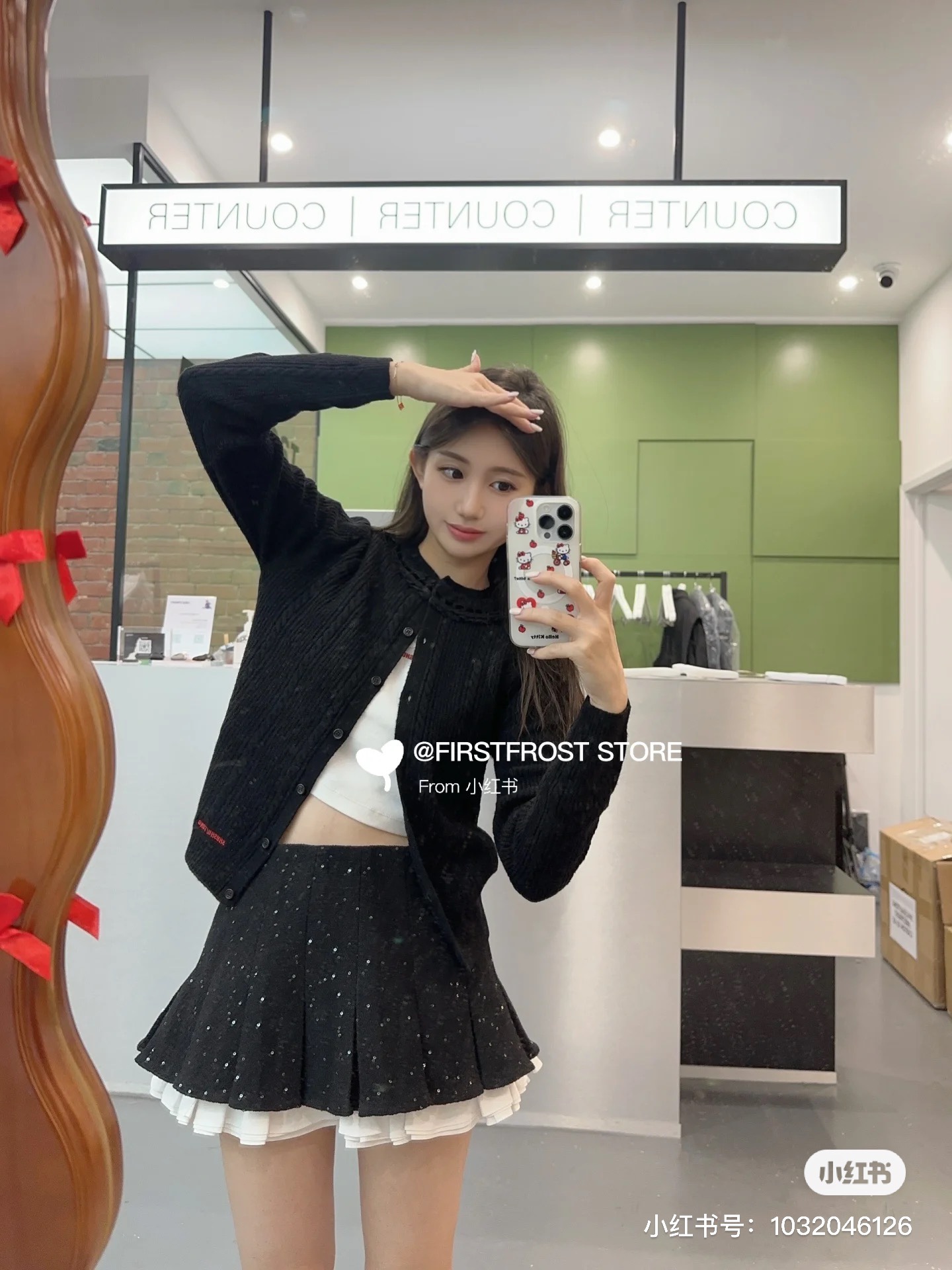 NO:316205,Model number G25011043 SHUSHU* newest style shining sequin blended tweed fabric high waist slim ruffled pleated miniskirt skirt!  Black, (M size waist 74, skirt length 29, skirt, alexander wang19860909款号G25011043 SHUSHU*新款 闪耀亮片混纺粗花呢面料 高腰显瘦荷叶边压褶超短裙半身裙！黑色,（M码腰围74,裙长29,,skirts,alexander wang,Women's clothing